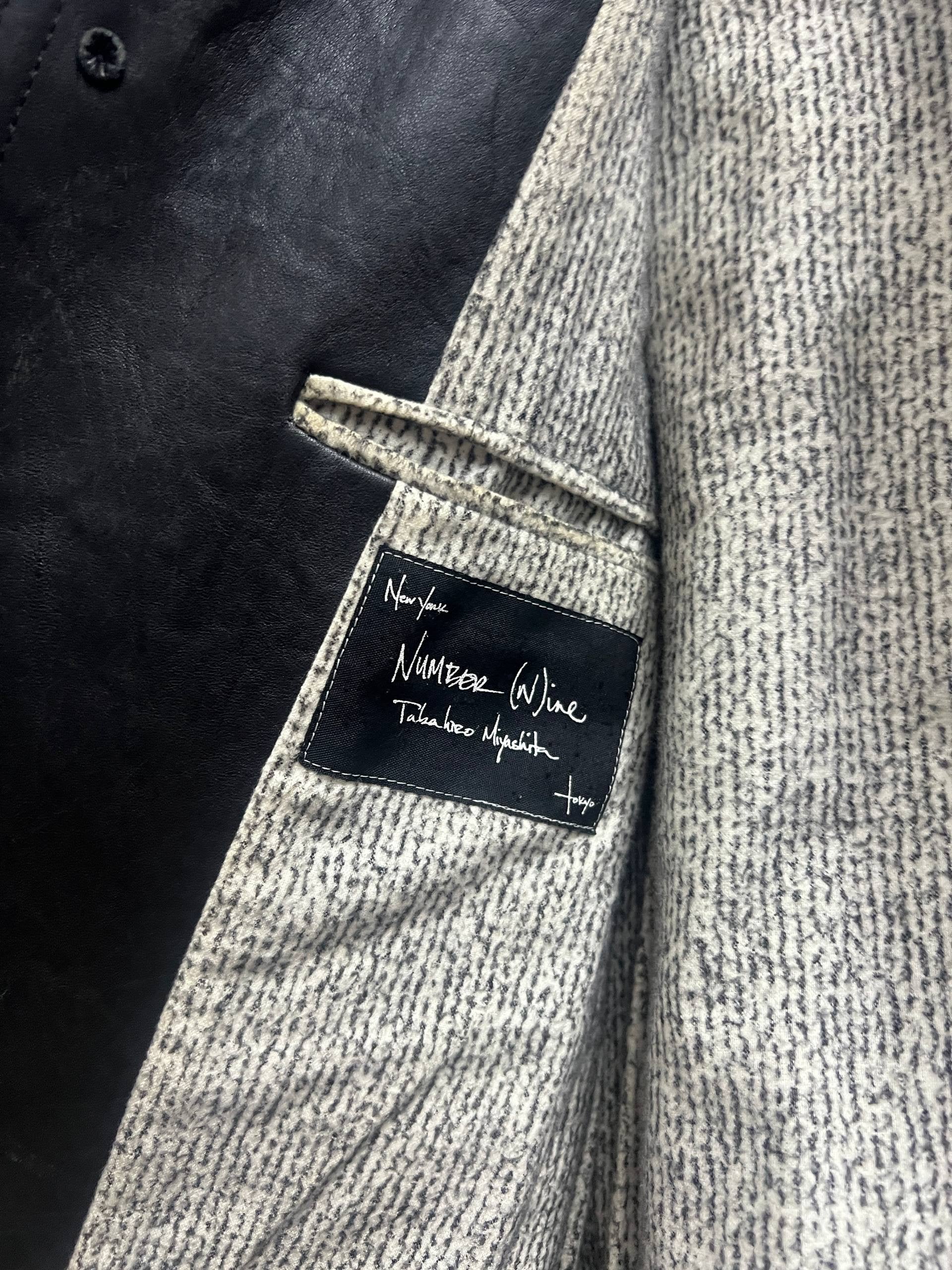 AW07 Number Nine “Love, God, Murder” Leather Chore Jacket