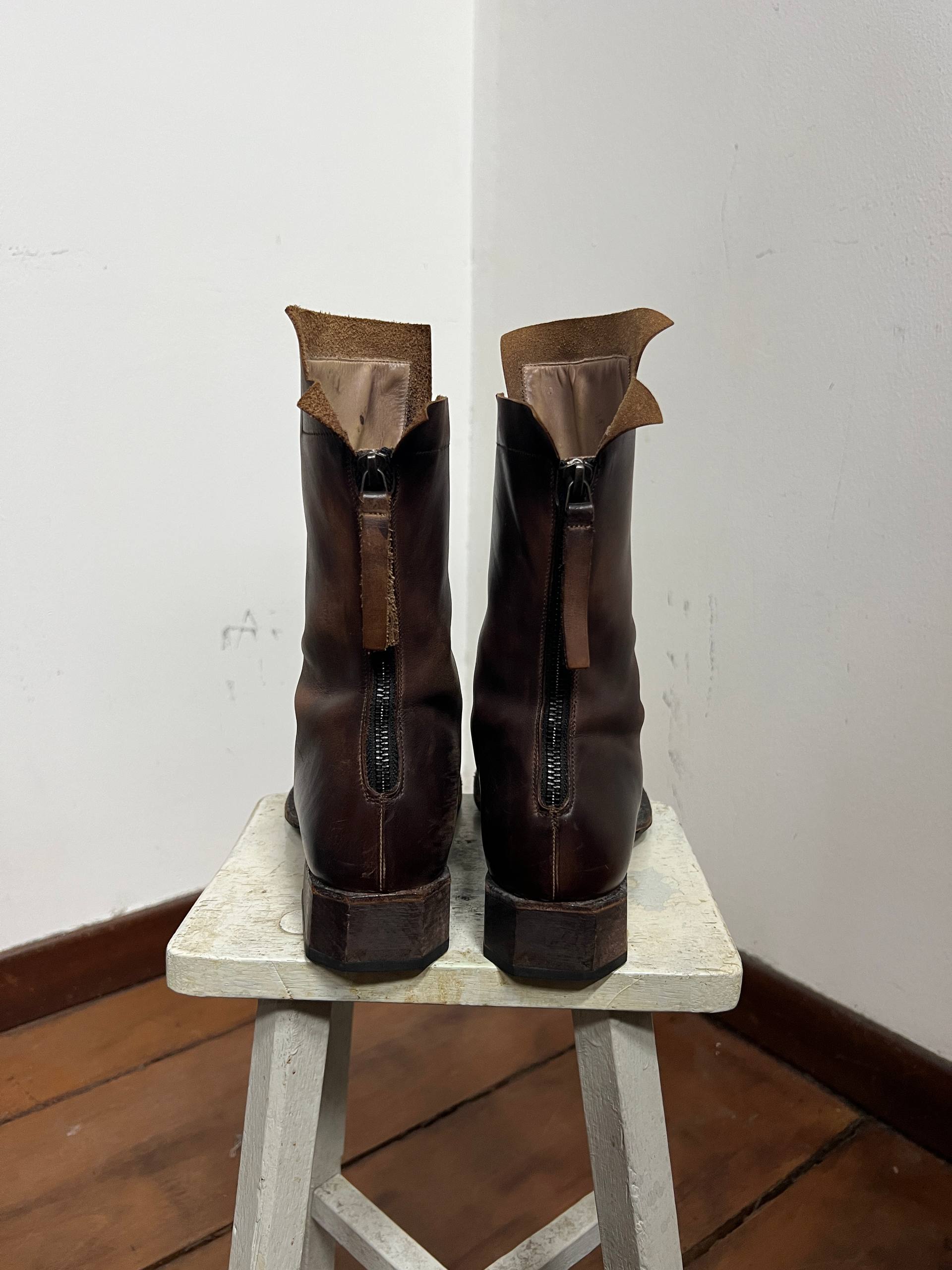 AW18 Yohji Yamamoto x CHEREVICHKIOTVICHKI Hand Hammered Boots