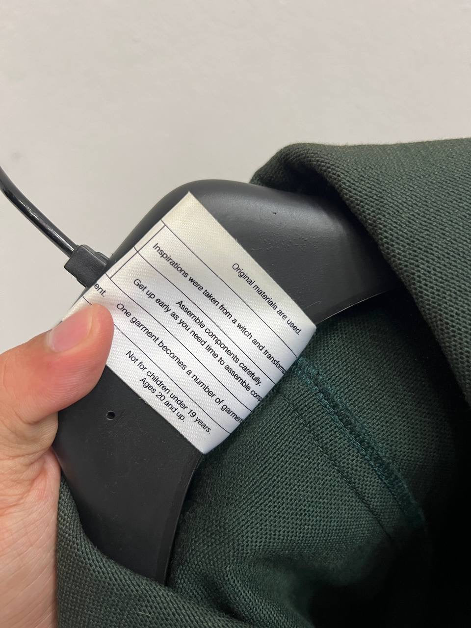 SAMPLE AW02 Undercover Witches Cell Division Backzip Peacoat
