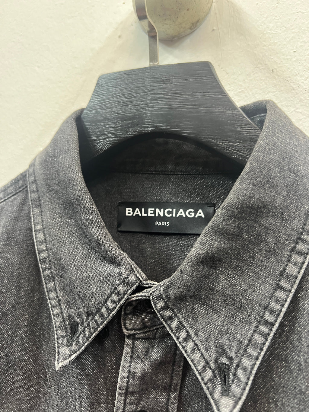 SS18 Balenciaga Europe Distressed Denim Vest