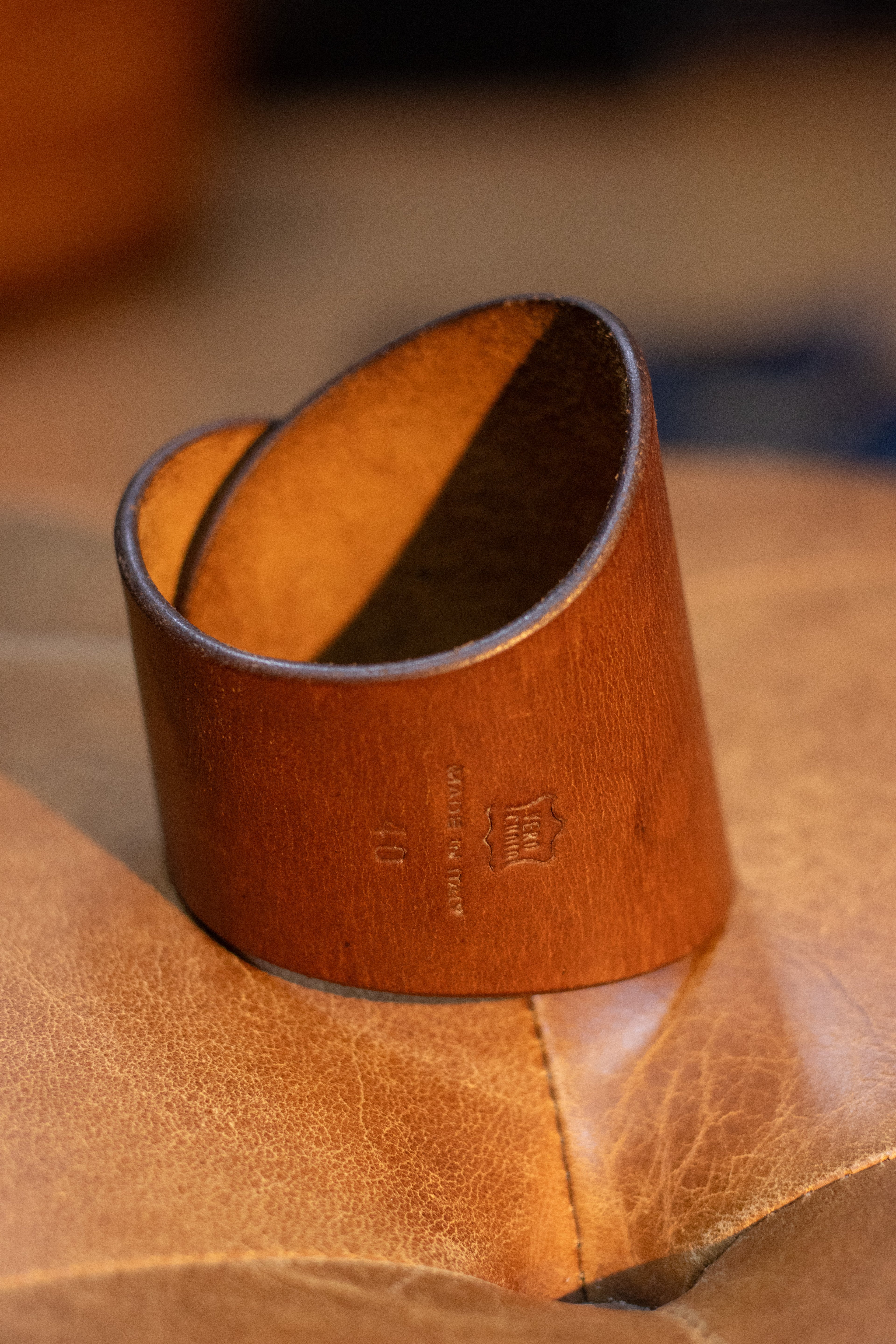AW02 Maison Martin Margiela Line 0 Artisanal Leather Sole Armlet Cuff