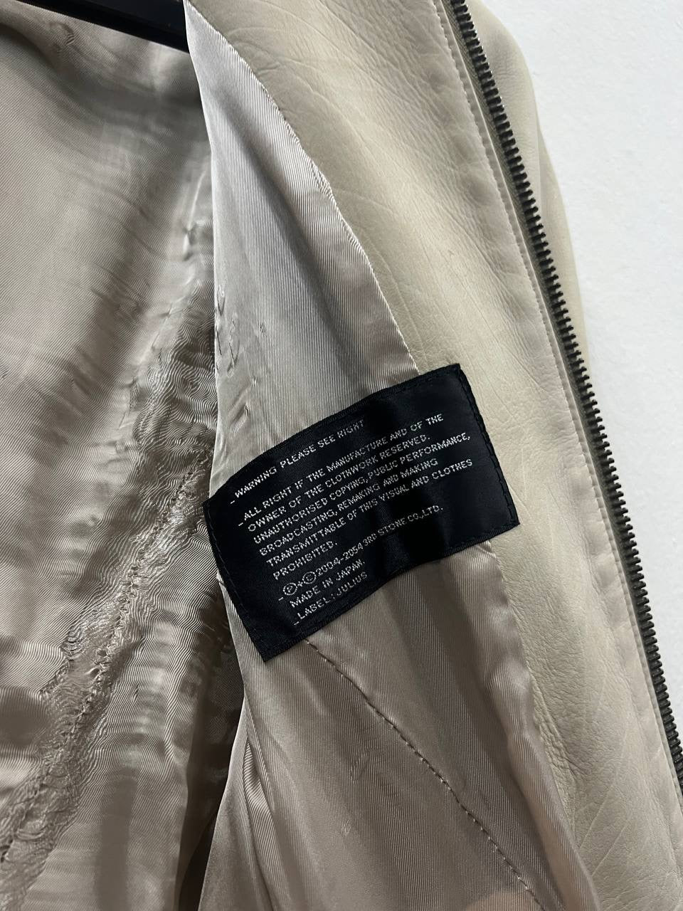 SS07 Julius “Underworld” Oiled Calf Leather Jacket