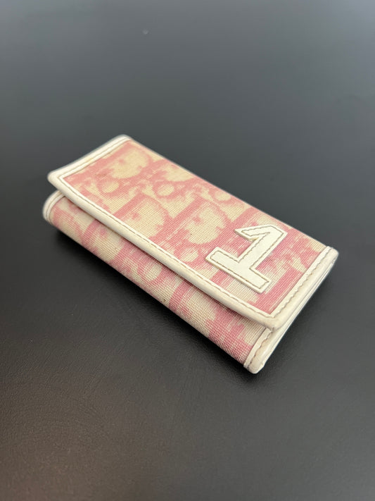 Dior Pink Trotter Oblique Key Wallet
