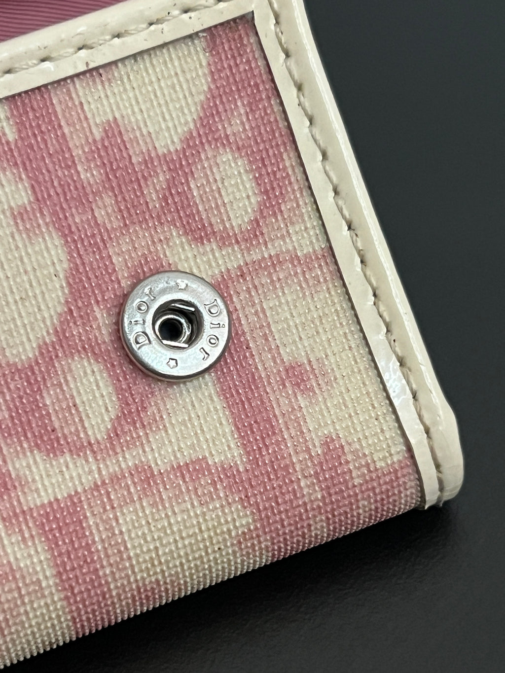 Dior Pink Trotter Oblique Key Wallet
