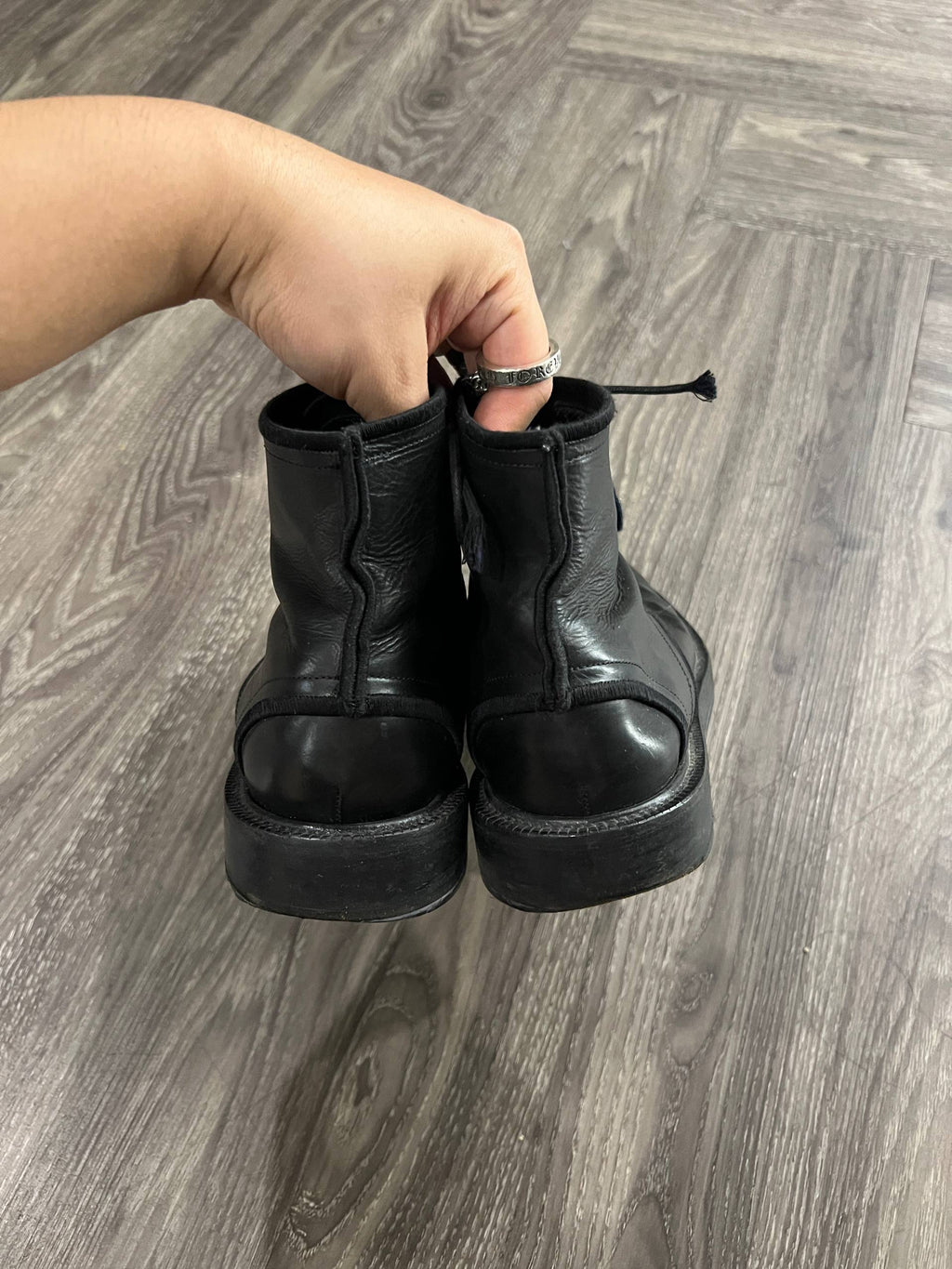 AW11 Dior Homme "Enfold/Unfold" Lace Up Ankle Boots