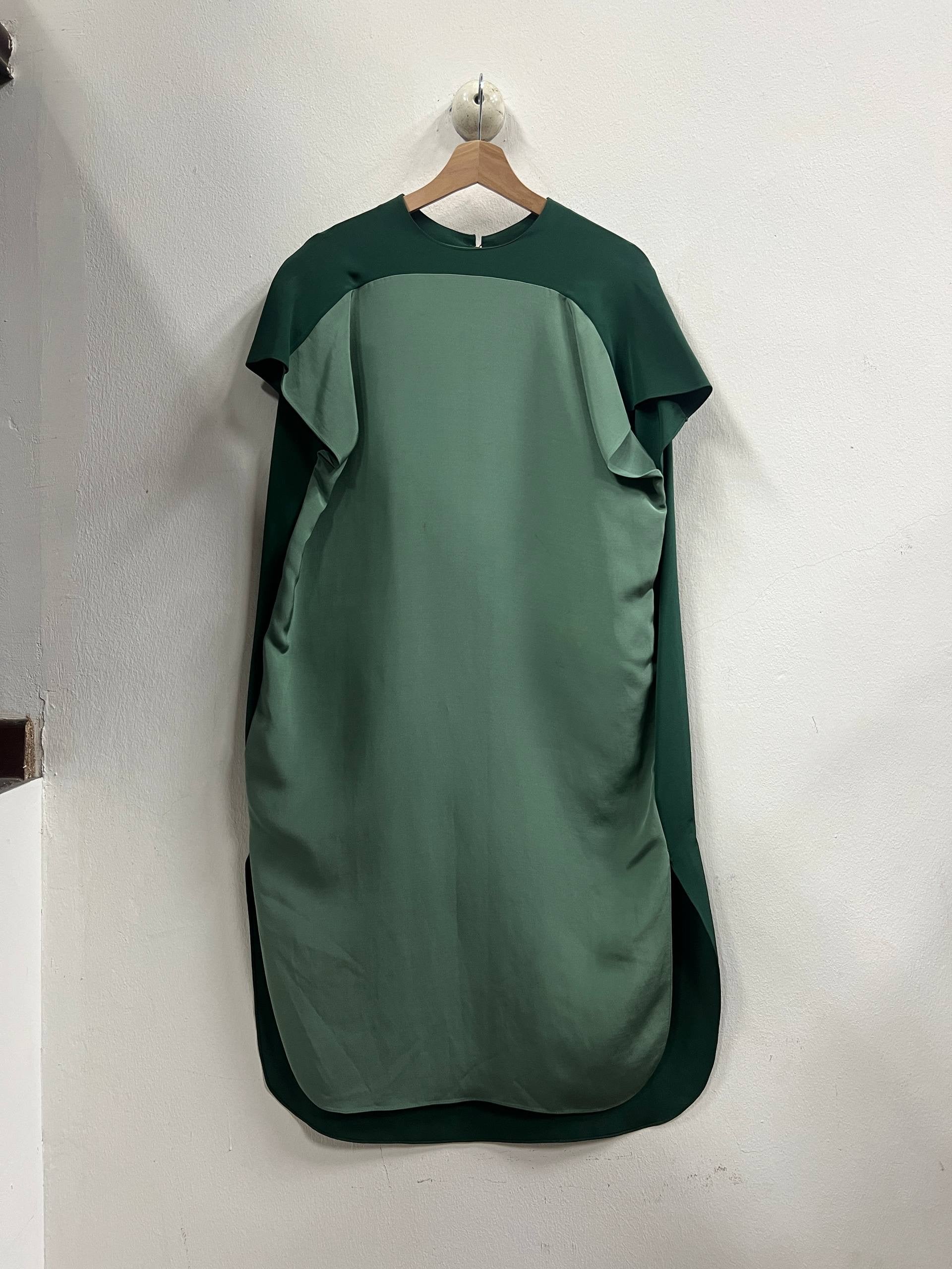 Resort 2010 Celine By Phoebe Philo Paneled Green Dress