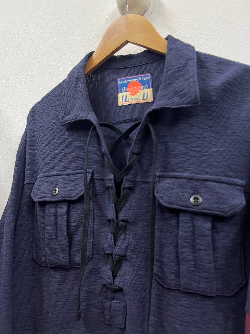 SS17 Blackmeans Deconstructed Laced Up Shirt
