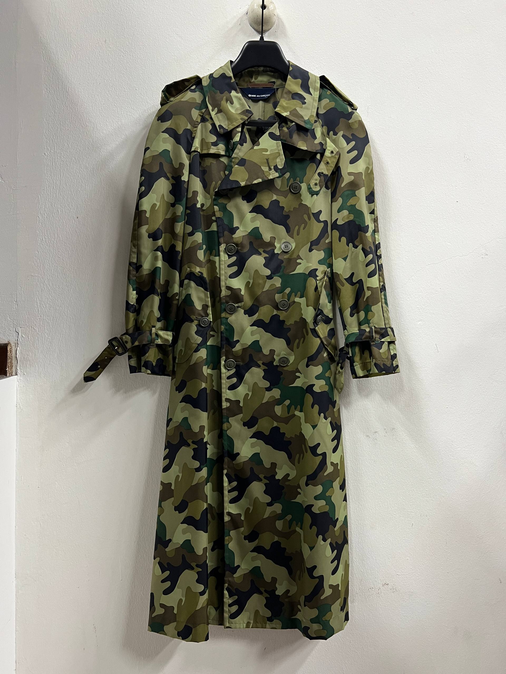 SS98 Comme Des Garcons Aoyama Exclusive Camo Trench Coat