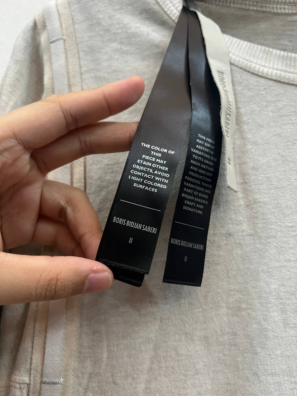 AW24 Boris Bidjan Saberi Paneled Strap Long Sleeve Shirt