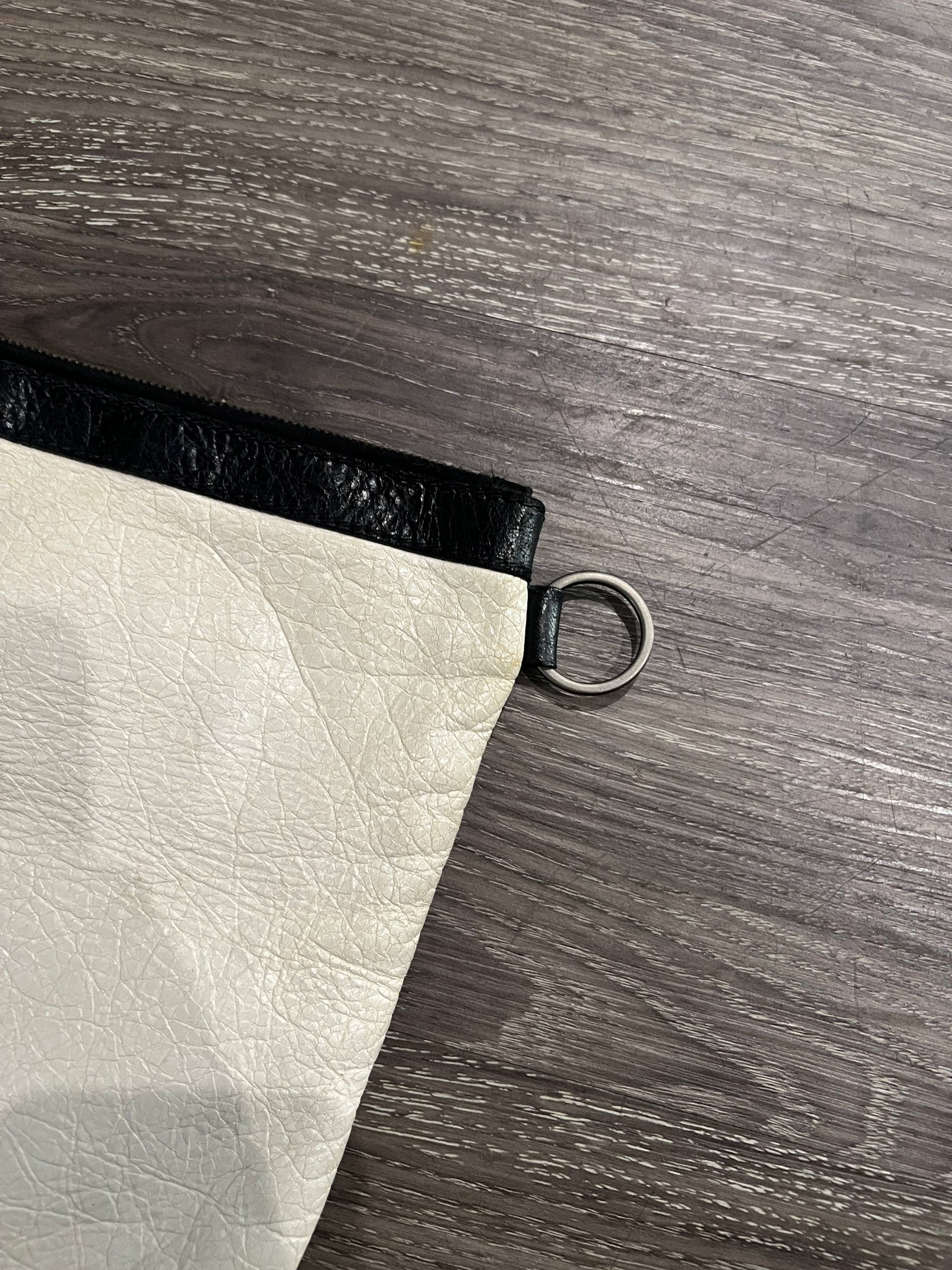 AW13 Balenciaga x Barneys New York Motocross Classic Lambskin Clip Large Clutch