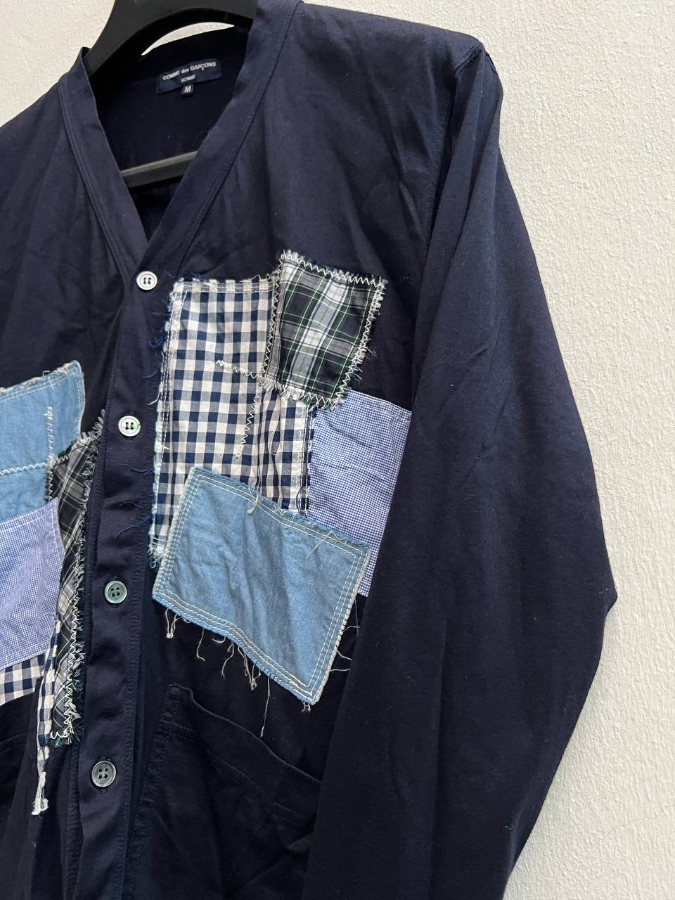 Comme Des Garcons Homme Patchwork Cardigan