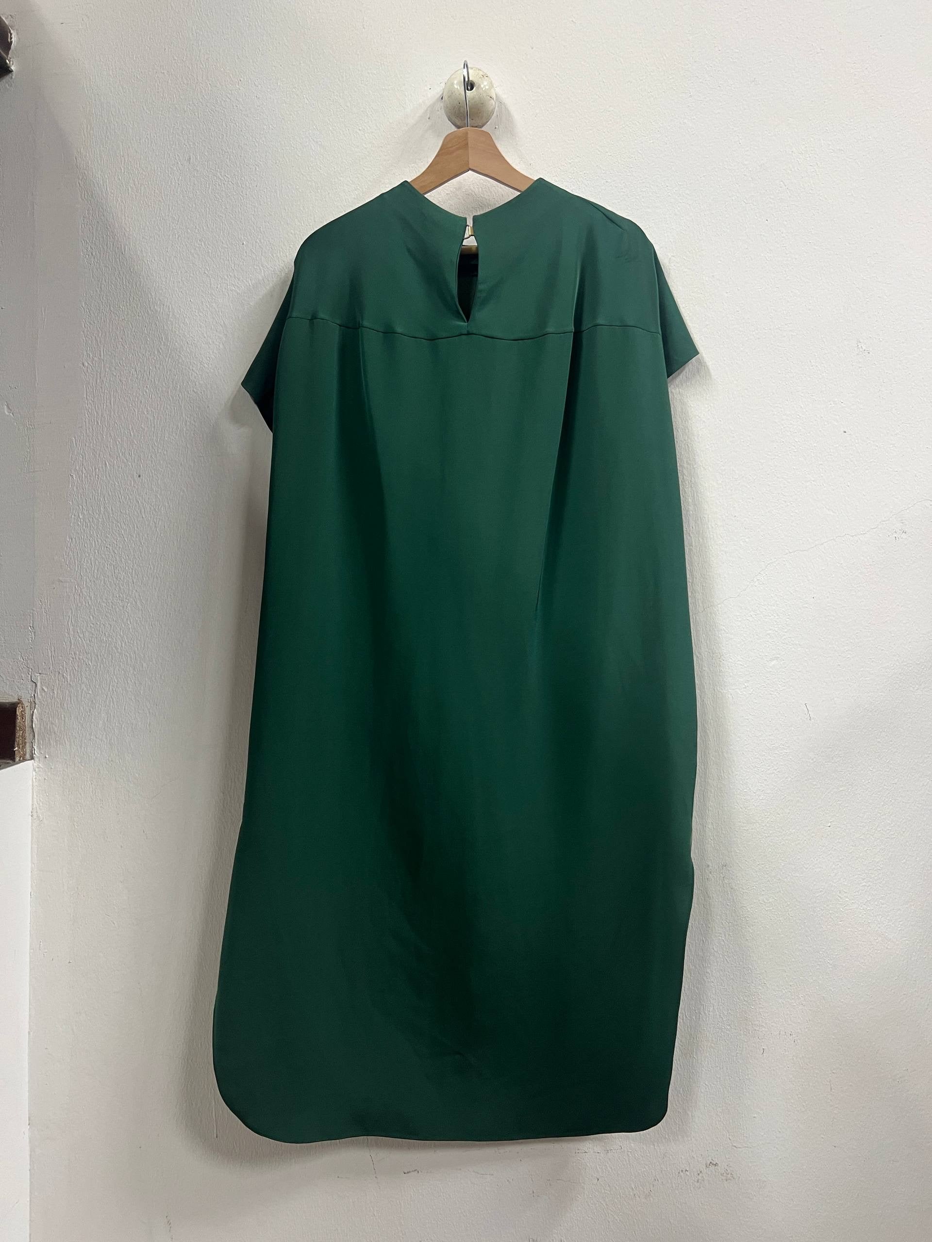Resort 2010 Celine By Phoebe Philo Paneled Green Dress