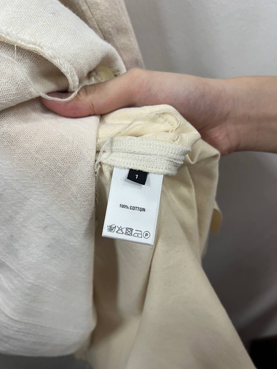 SS18 Hyein Seo “Don’t Deliver Us from Evil” Linen Layered Long Coat