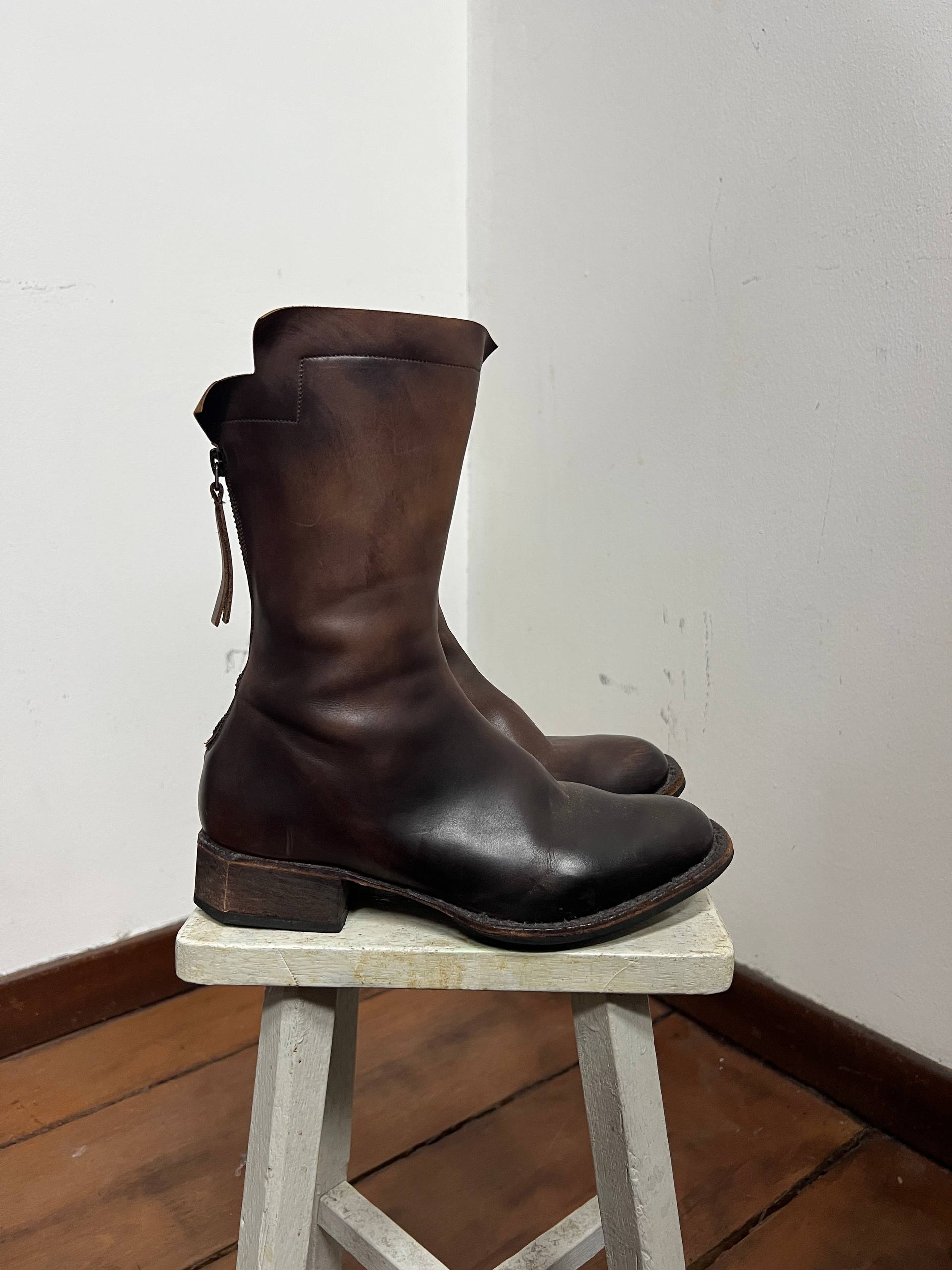 AW18 Yohji Yamamoto x CHEREVICHKIOTVICHKI Hand Hammered Boots