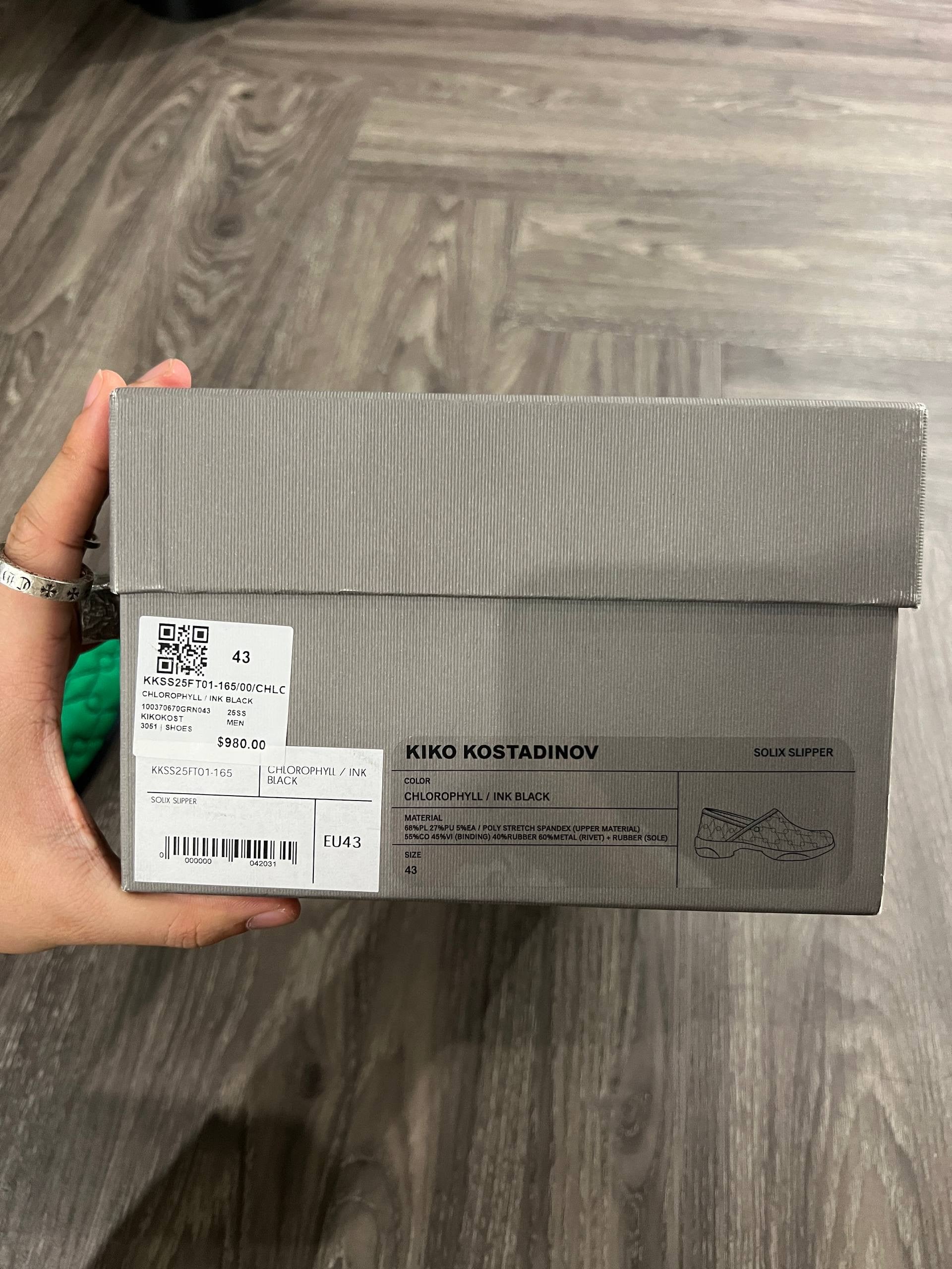 SS25 Kiko Kostadinov “Xenetic” Chlorophyll Solix Slipper