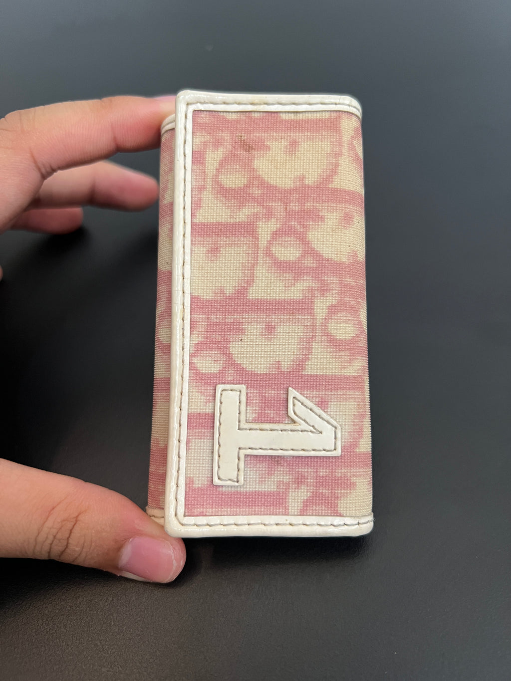 Dior Pink Trotter Oblique Key Wallet