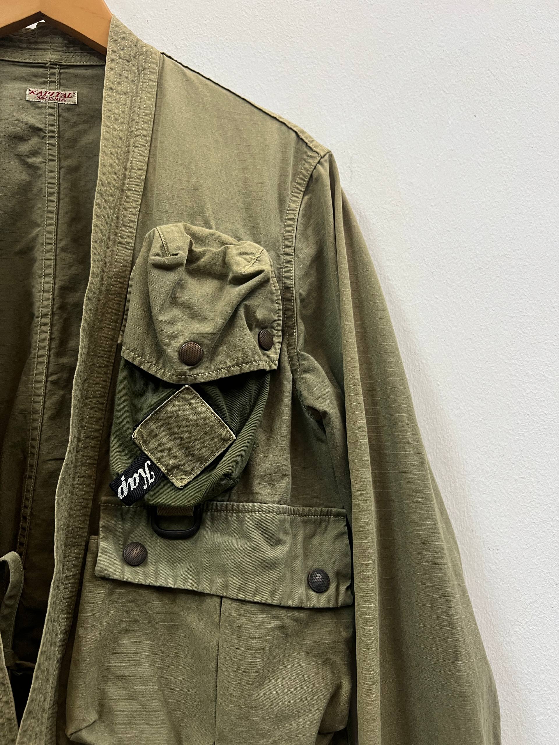 ジャケット・アウター KAPITAL RIP STOP FISHING KIMONO JACKET 2019 Kapital Ripstop Fishing Kimono Jacket – Upstairs Garments