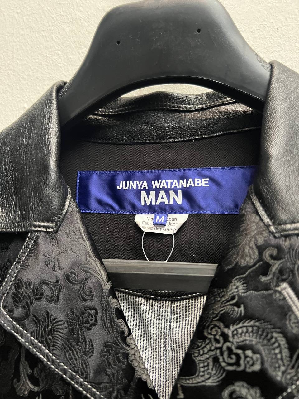SS22 Junya Watanabe Man Jacquard Long Shop Coat