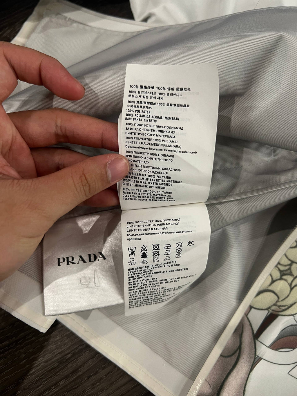 Resort 2018 Prada x James Jean Funnel Neck Rabbit Jacket