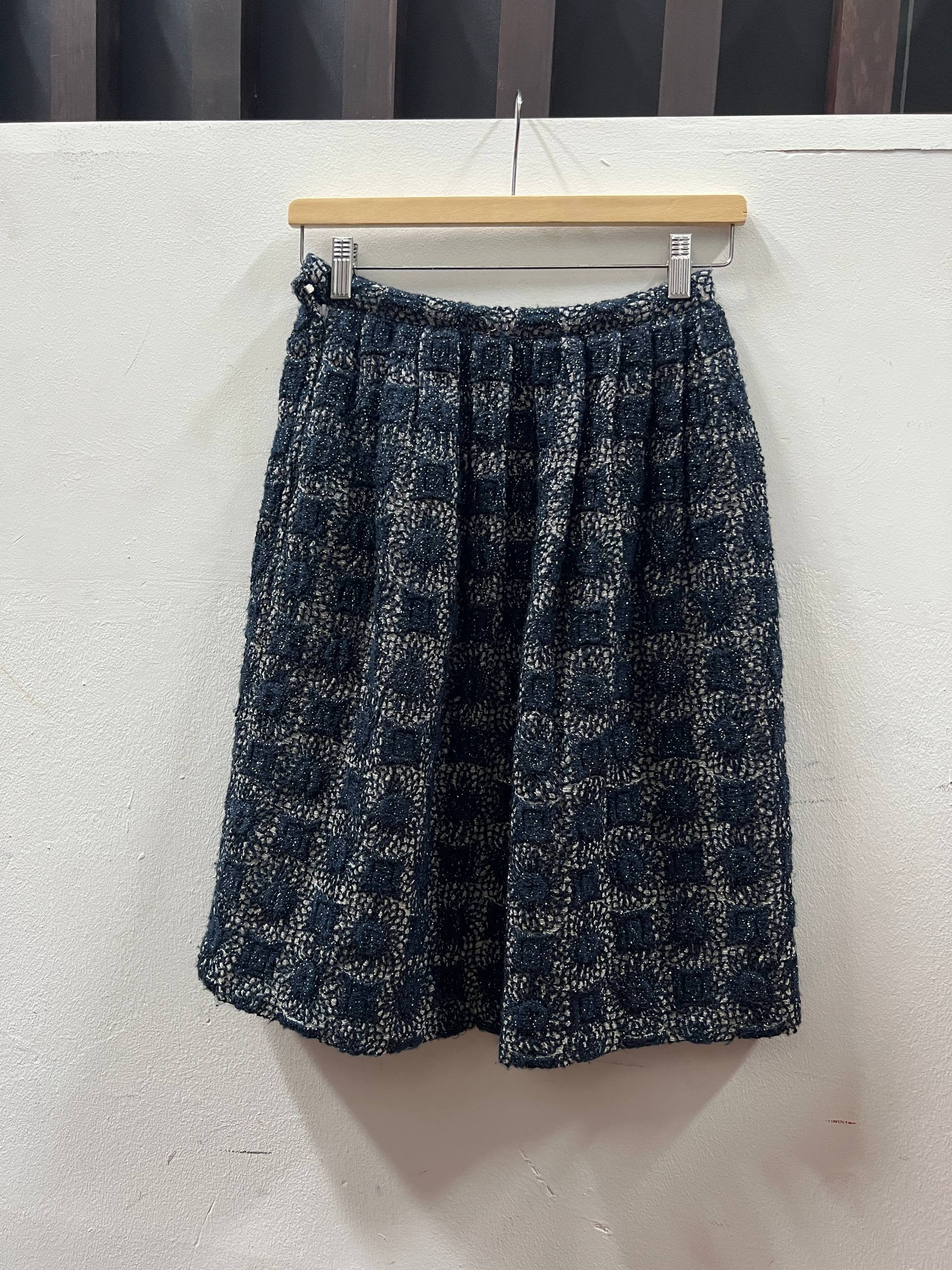 AW95 Comme Des Garcons “Sweeter Than Sweet” Floral Applique Skirt