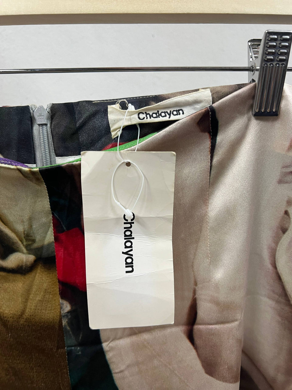 SS13 Chalayan Trash Print Backzip Pants