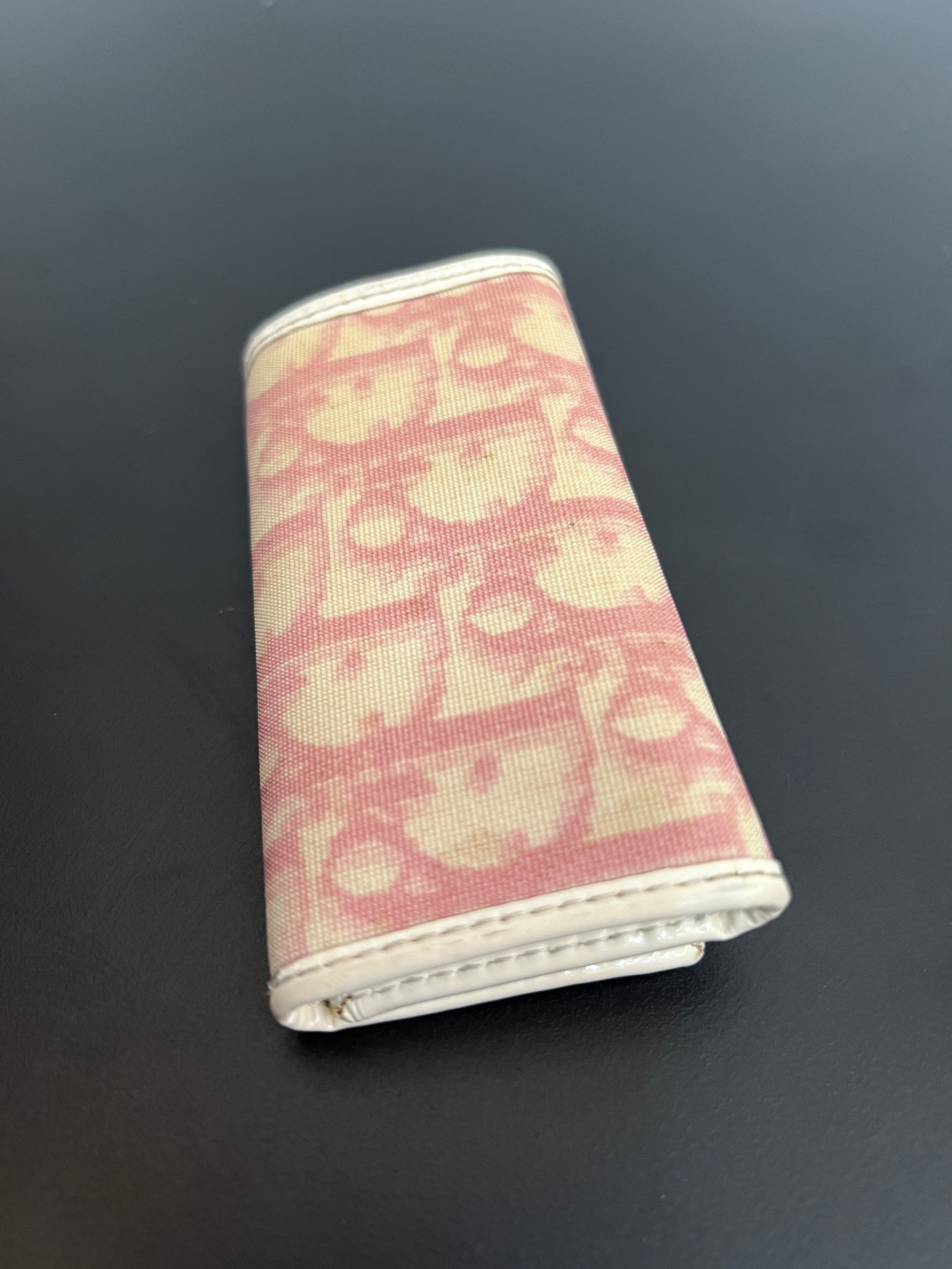 Dior Pink Trotter Oblique Key Wallet