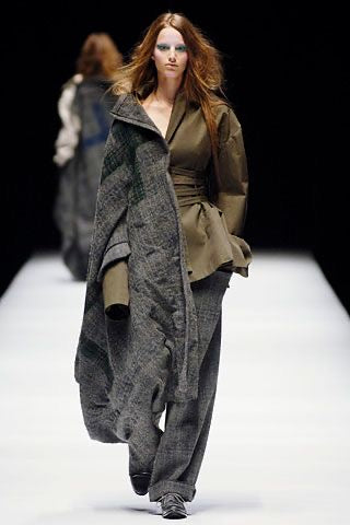 AW06 Yohji Yamamoto Felted Wool Belt Pants