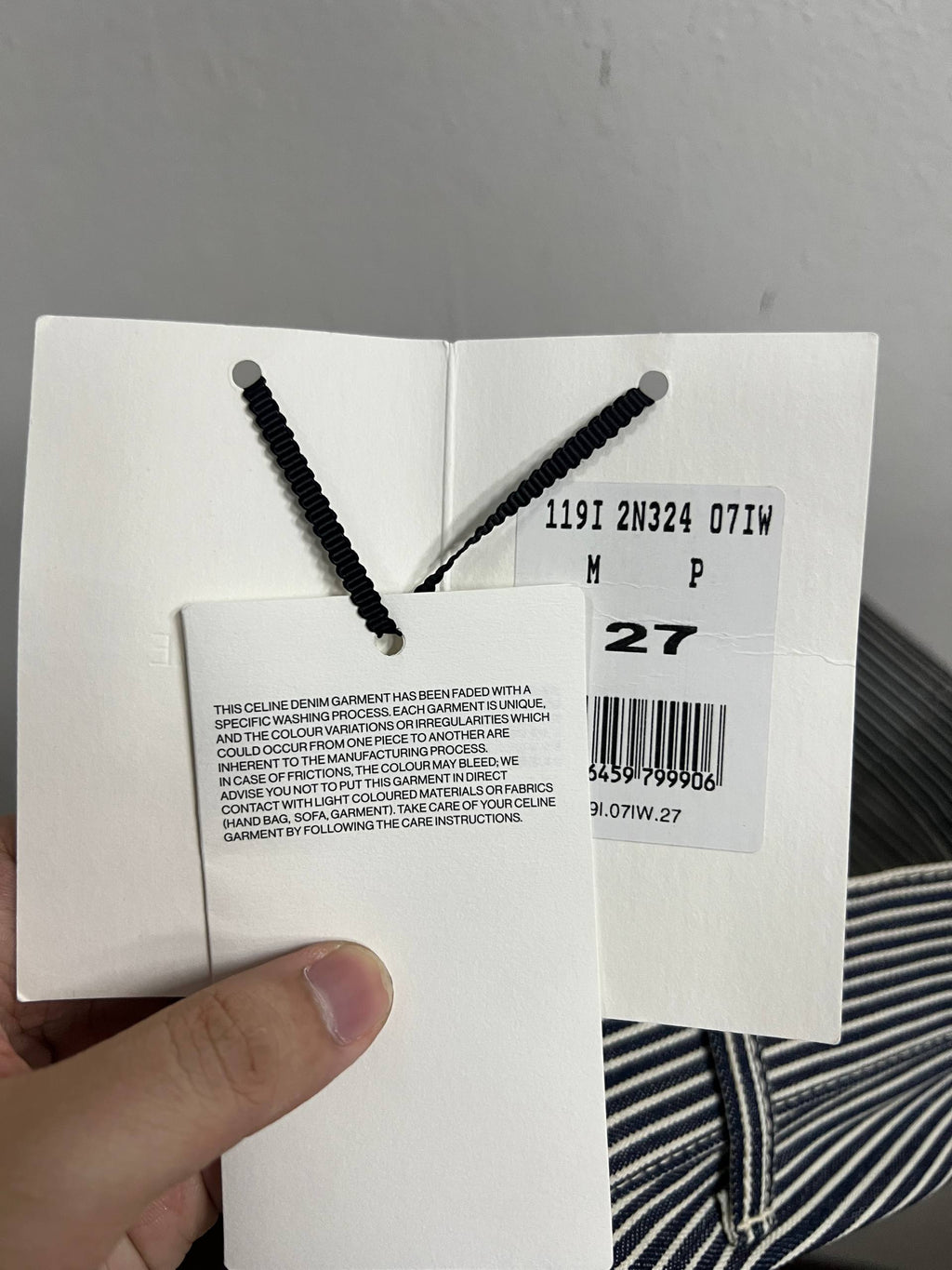 SS20 Celine Hickory Stripe Serge Denim