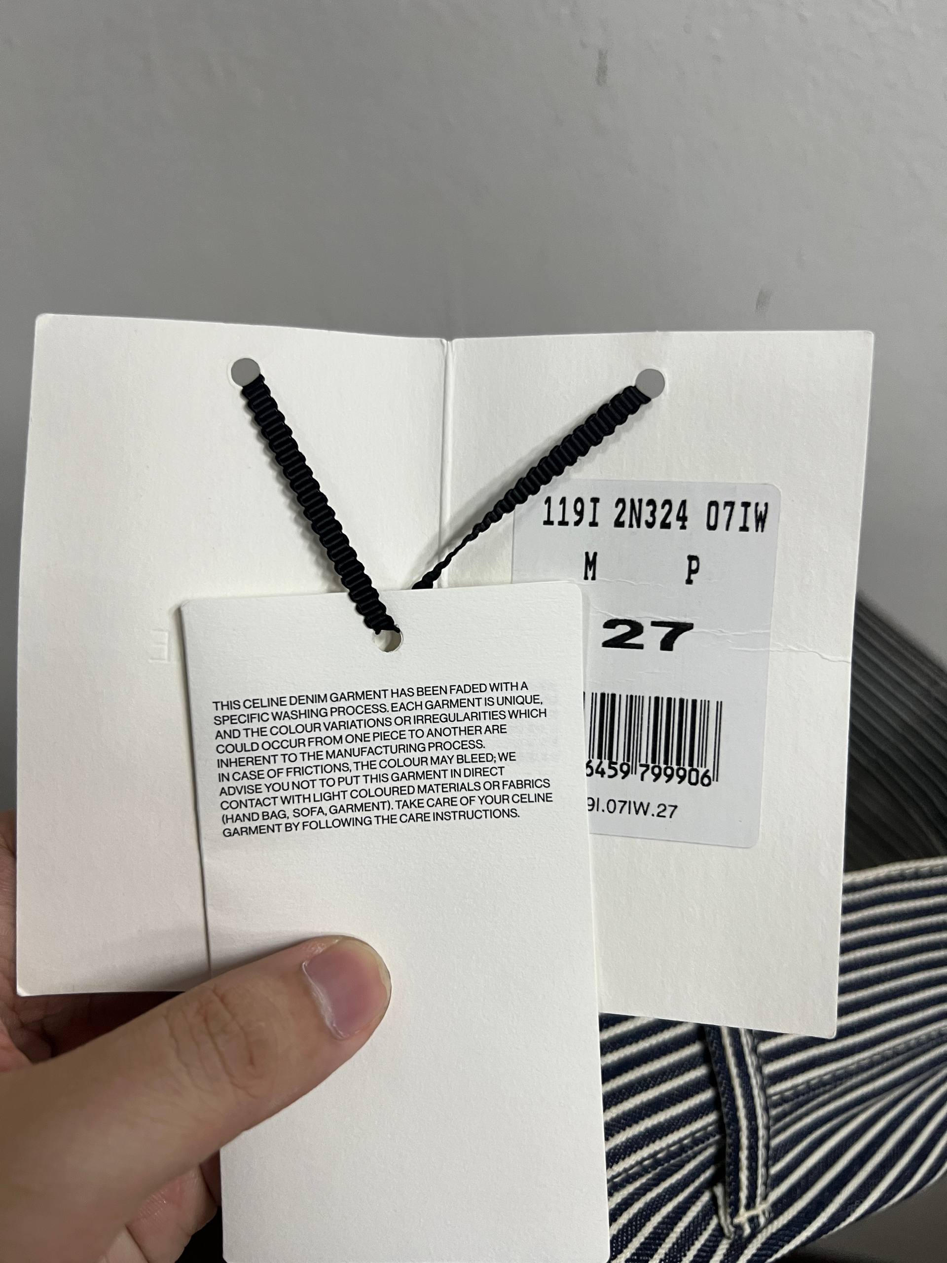 SS20 Celine Hickory Stripe Serge Denim