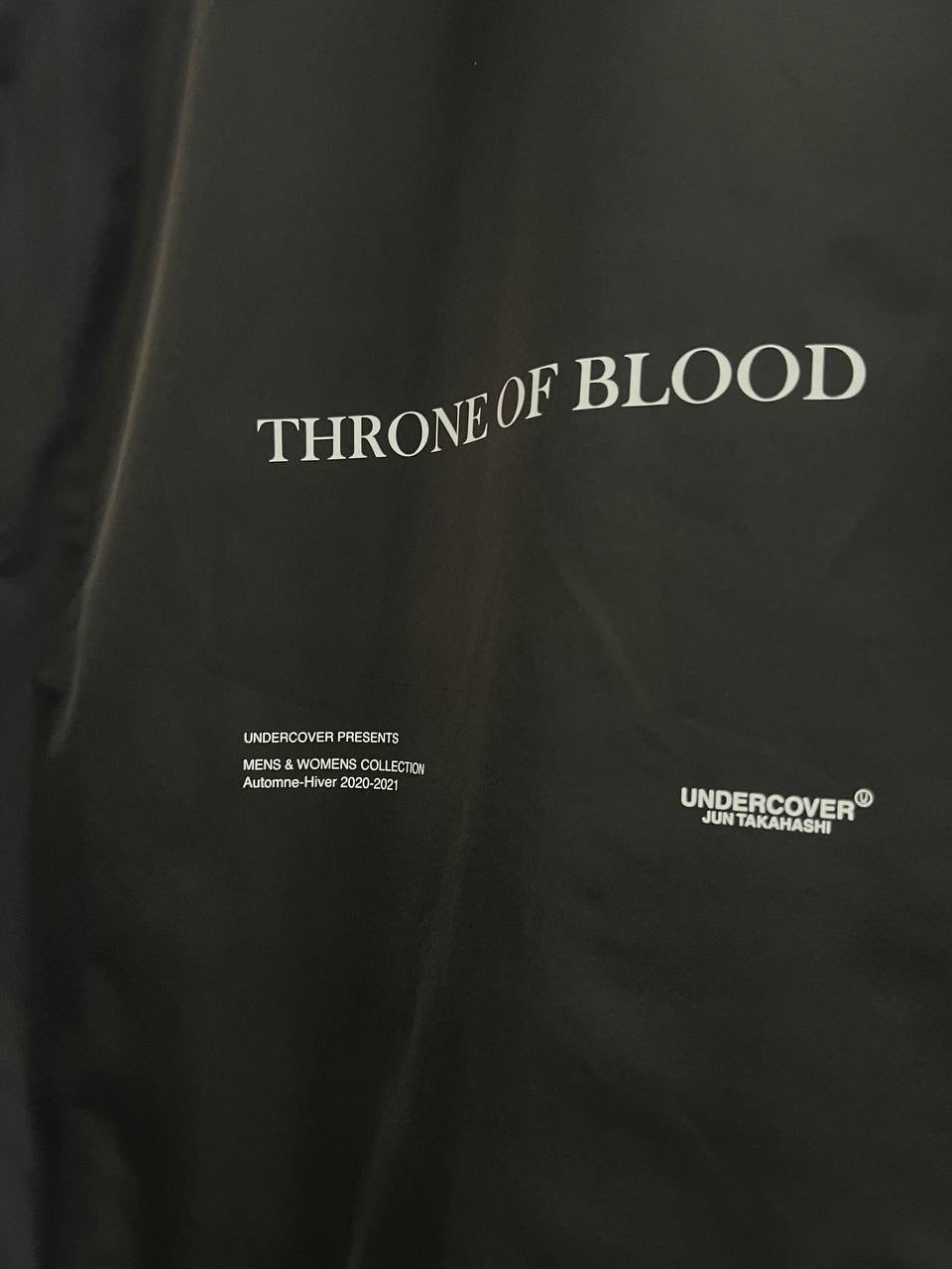 AW20 Undercover "Fallen Man" Throne of Blood Parka Jacket