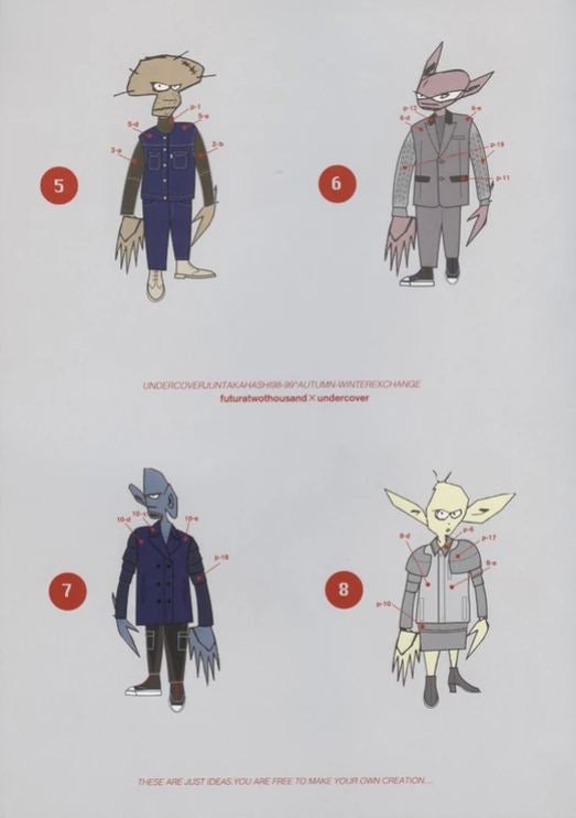 AW98 Undercover Exchange Small Parts Peacoat