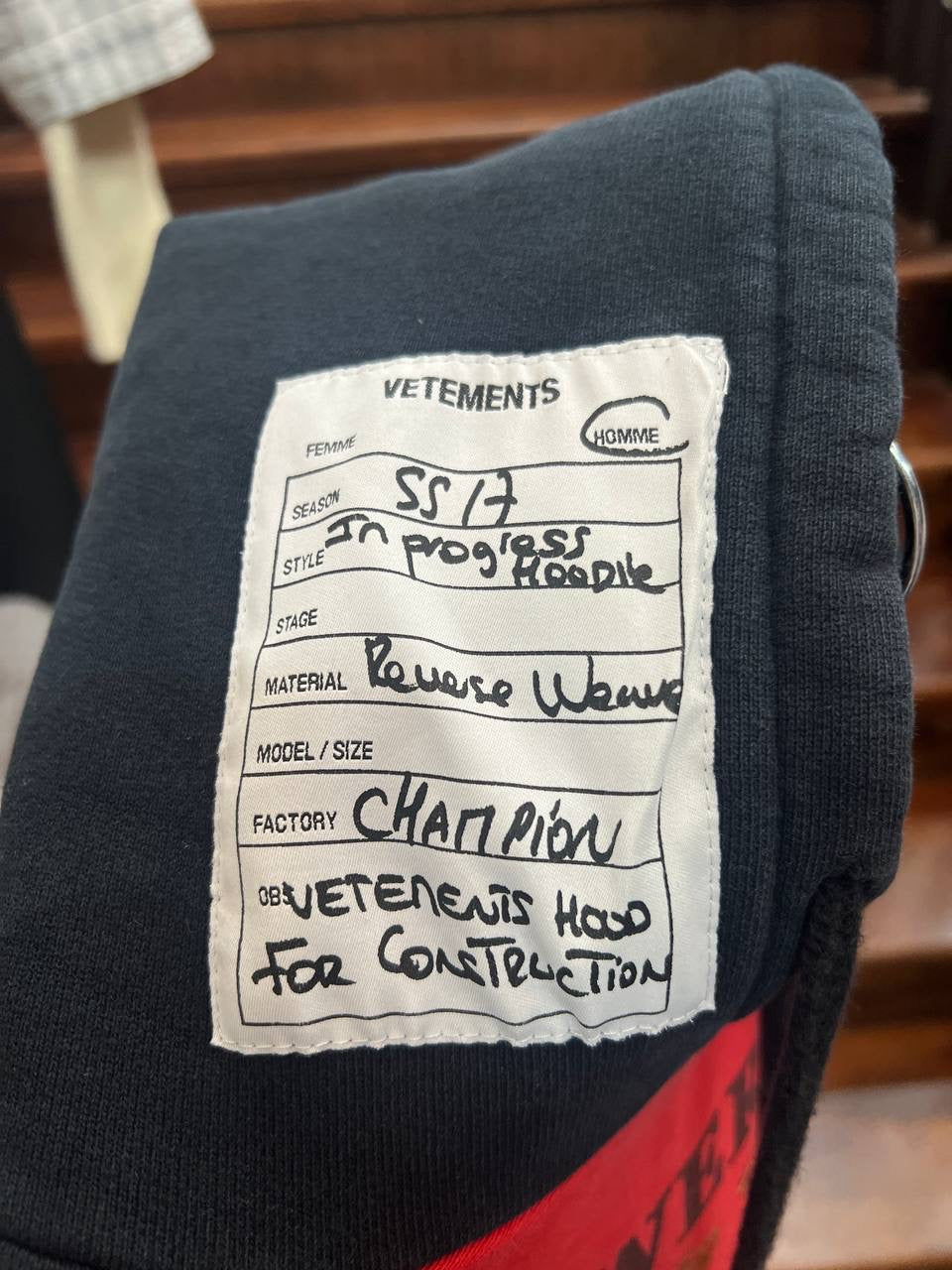 SS17 Vetements x Champion Antwerpen Hoodie