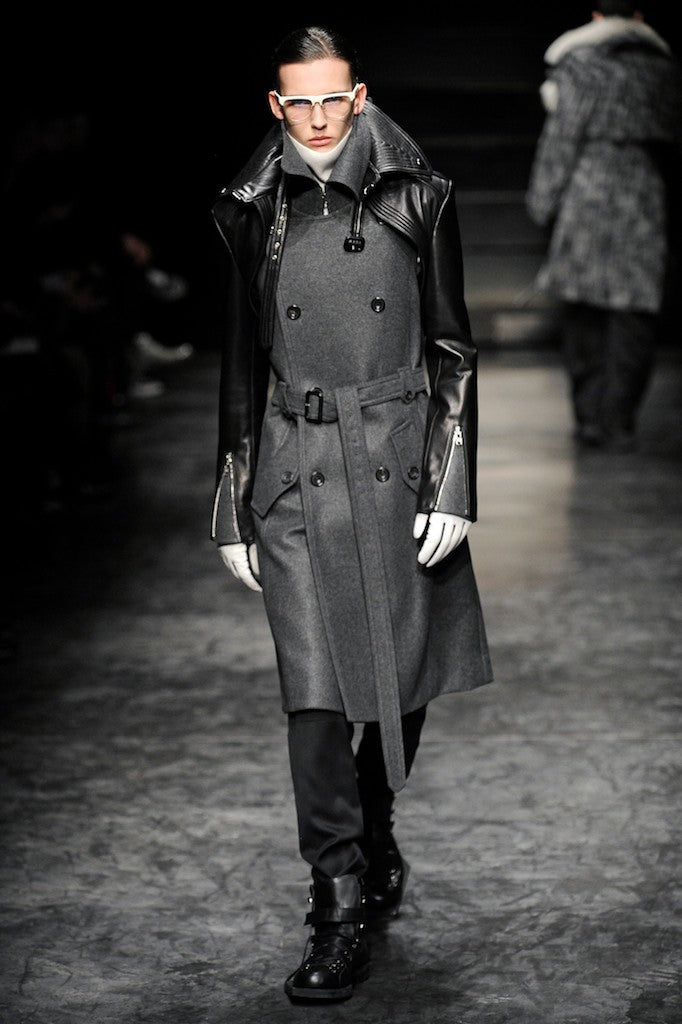 AW11 Juun.J Detachable Layered Double Rider Leather Jacket