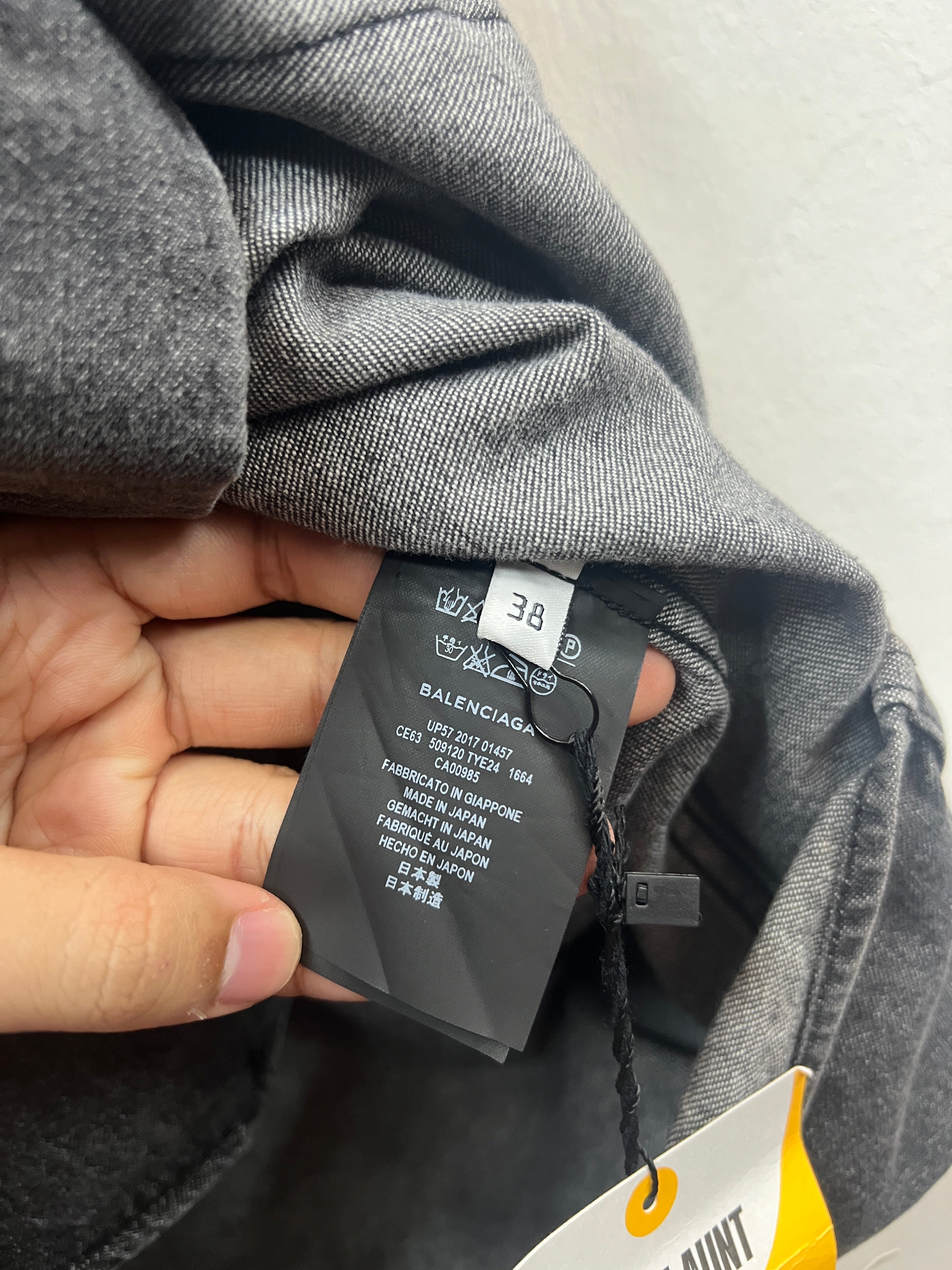 SS18 Balenciaga Europe Distressed Denim Vest