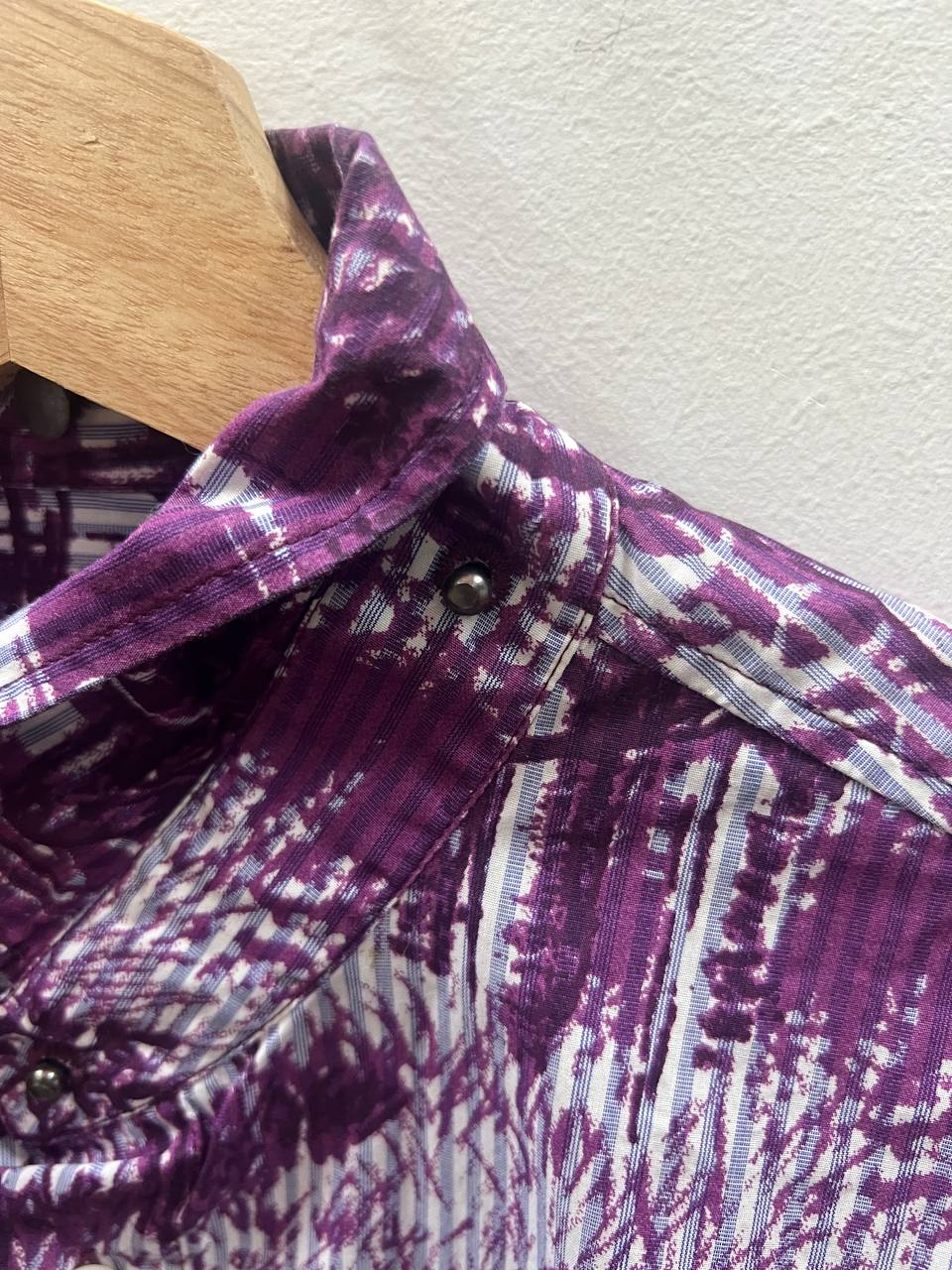 AW16 Vivienne Westwood Man Purple Toile Print Shirt