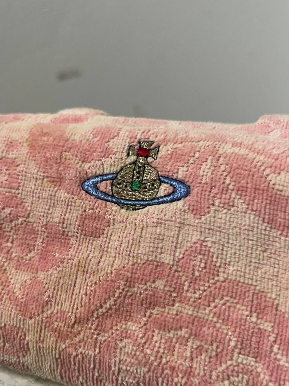 90s Vivienne Westwood Terry Cloth Crown Mini Bag