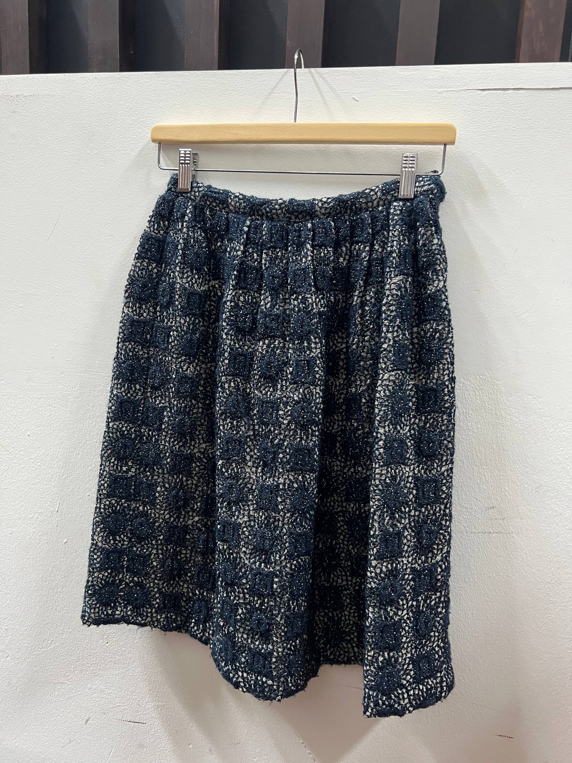 AW95 Comme Des Garcons “Sweeter Than Sweet” Floral Applique Skirt