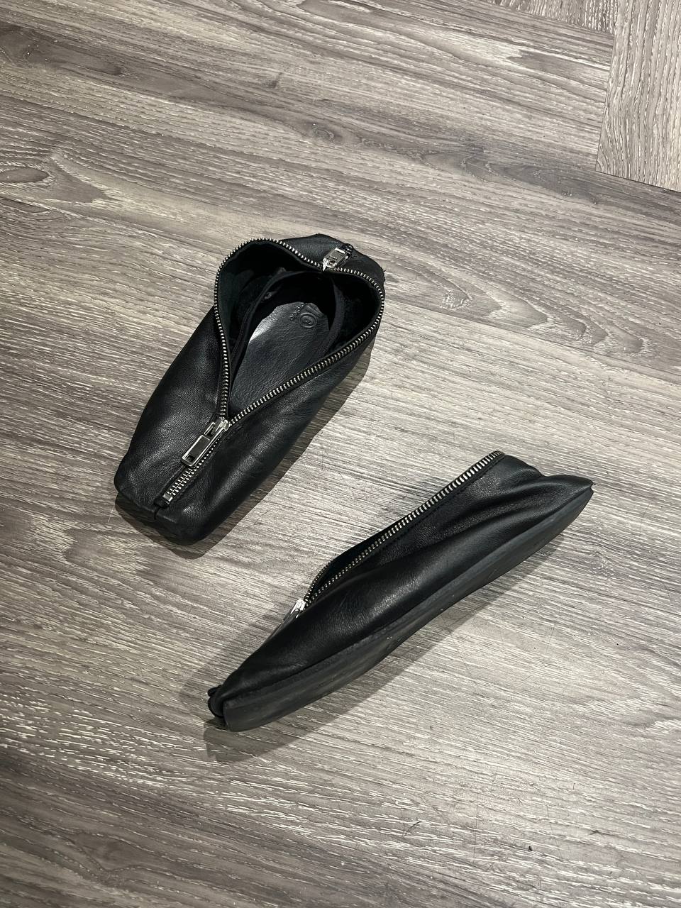 Pre Fall 2021 MM6 Maison Margiela Pencil Case Square Toe Ballerina Flats