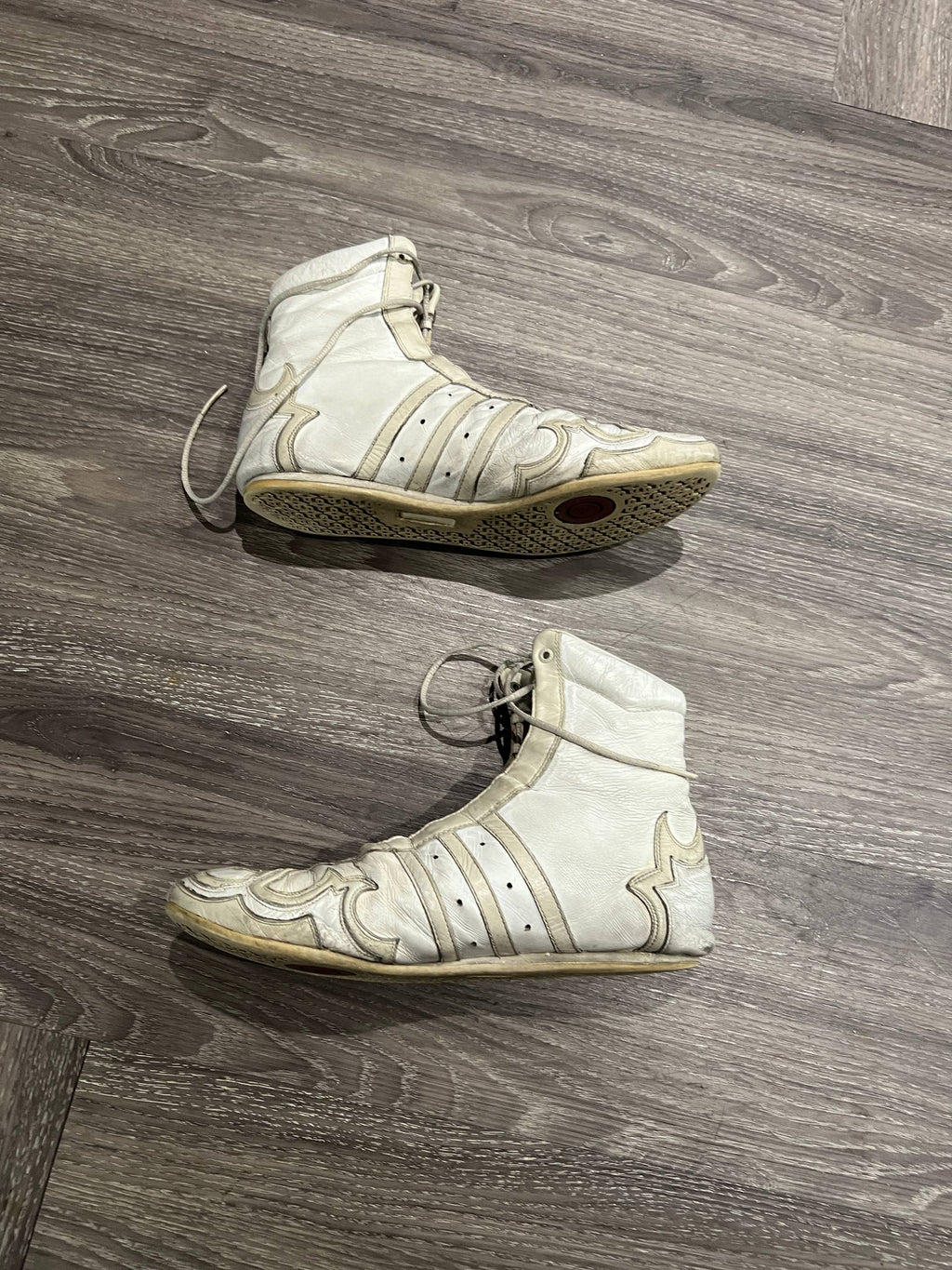 SS02 Yohji Yamamoto x Adidas Prajna Highs Leather Boxing Boots