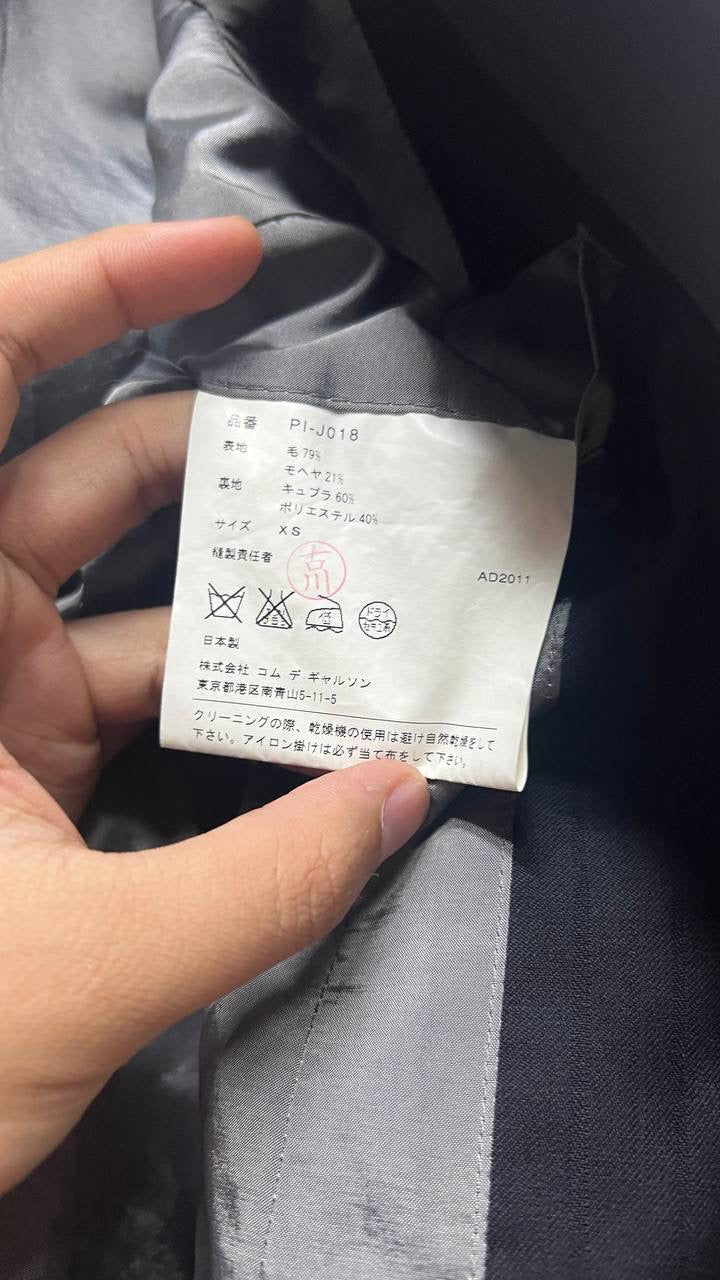 SS12 Comme Des Garcons Homme Plus Wool Mohair Rider Jacket