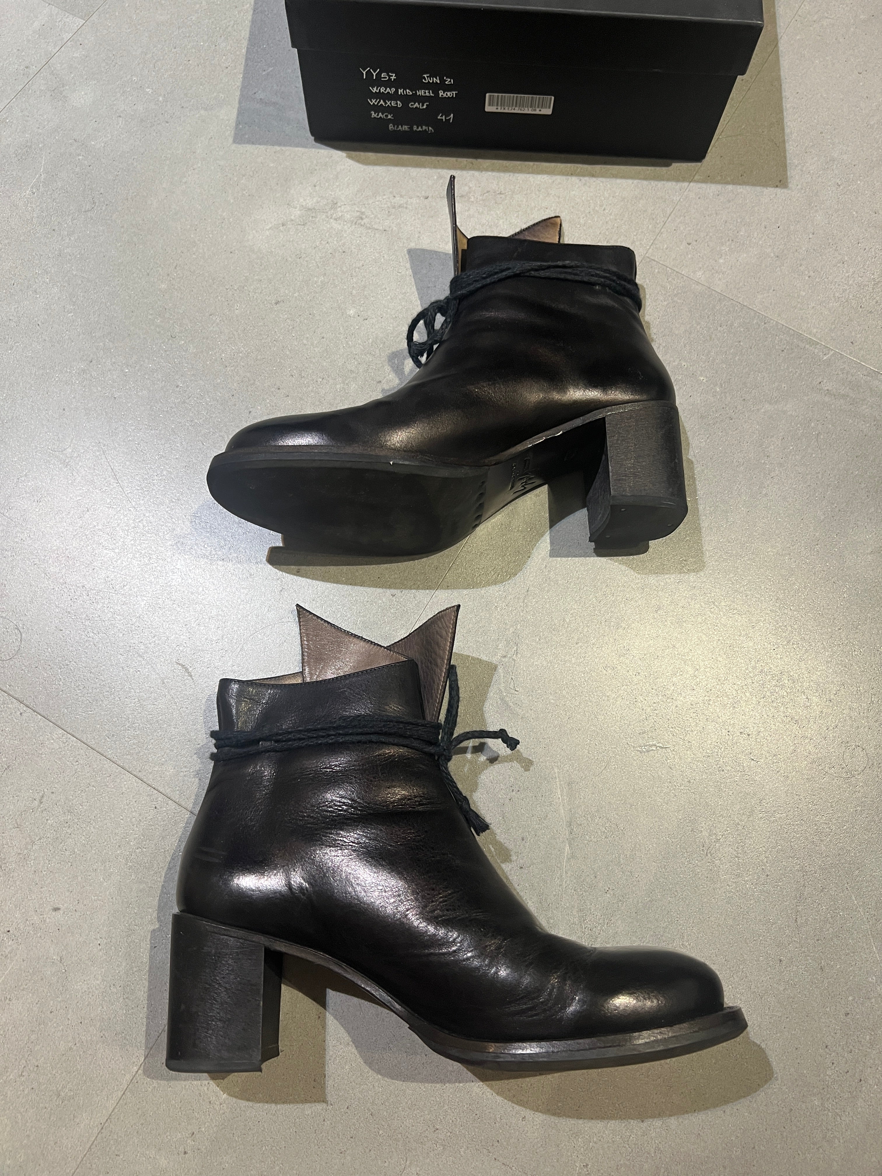 AW21 Yohji Yamamoto x CHEREVICHKIOTVICHKI Wrap Boots