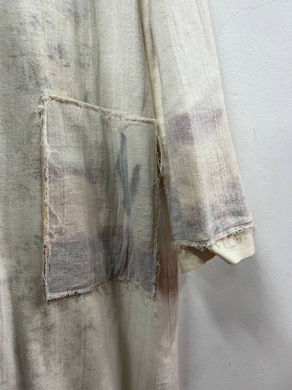 SS18 Hyein Seo “Don’t Deliver Us from Evil” Linen Layered Long Coat