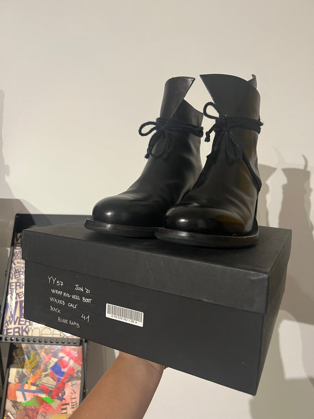AW21 Yohji Yamamoto x CHEREVICHKIOTVICHKI Wrap Boots