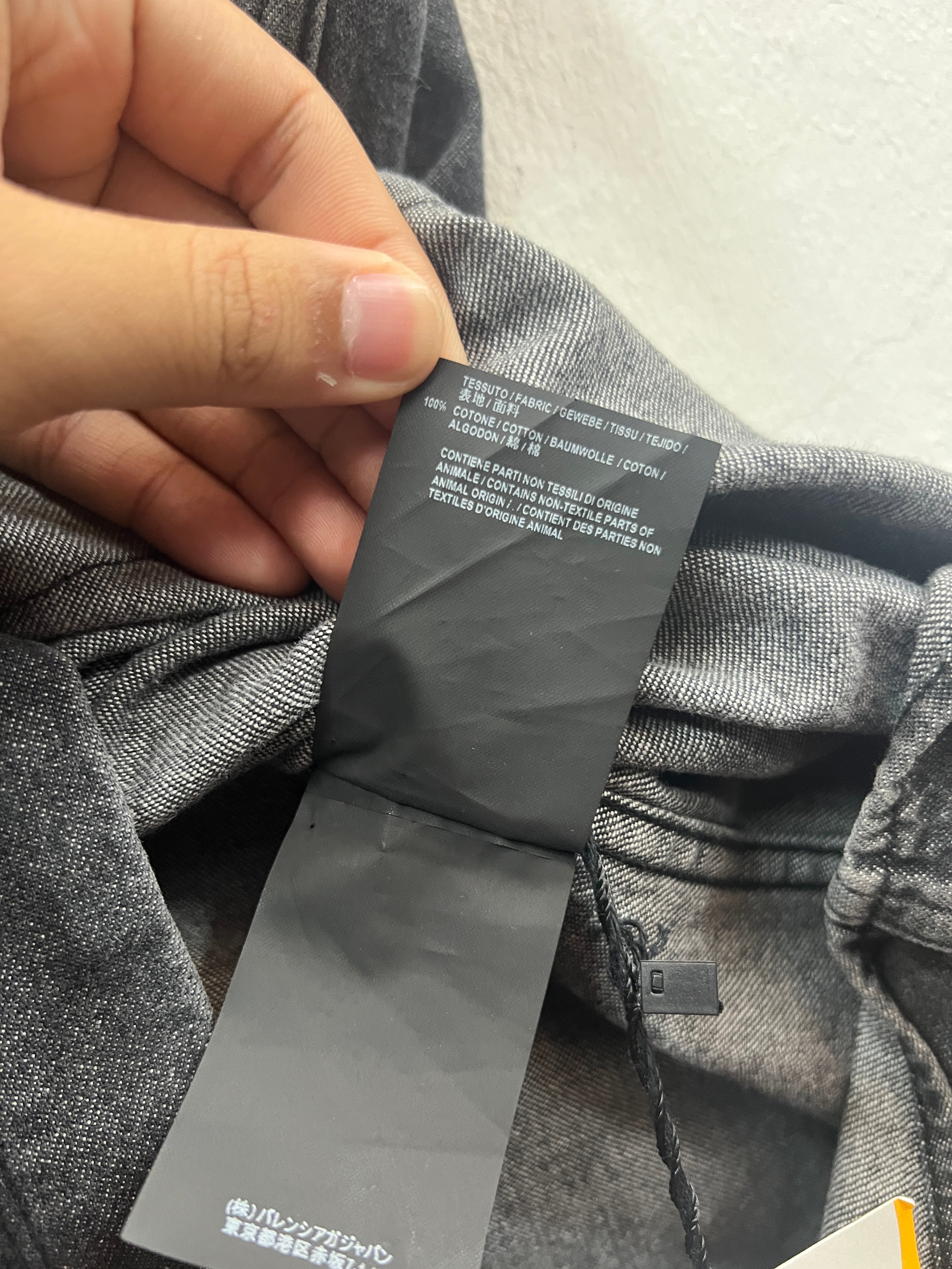 SS18 Balenciaga Europe Distressed Denim Vest