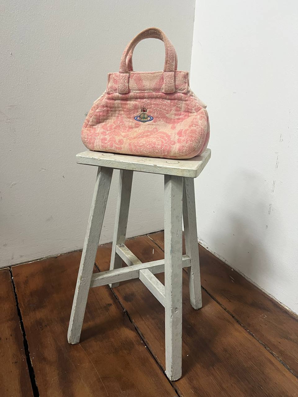 90s Vivienne Westwood Terry Cloth Crown Mini Bag