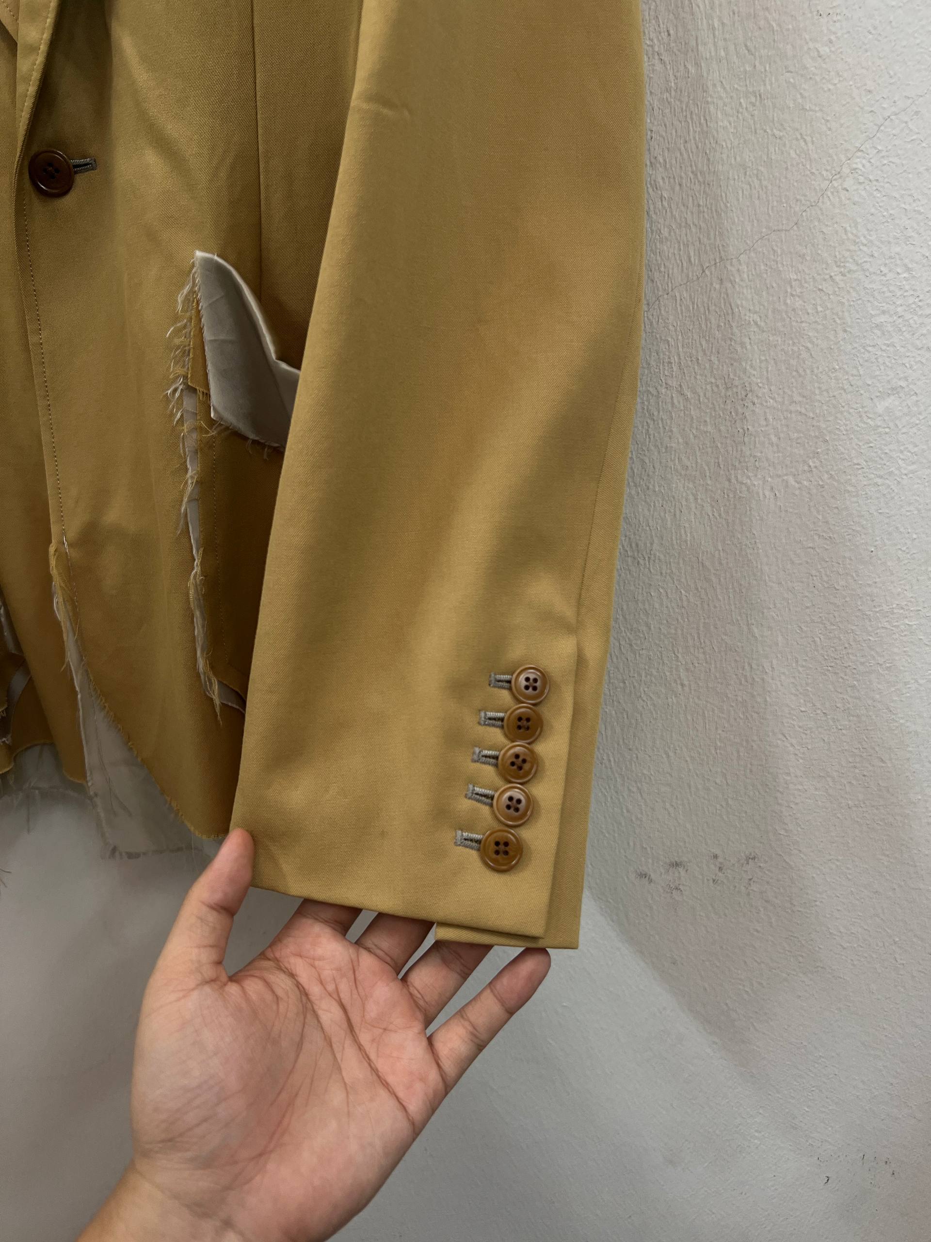SS19 Sulvam Raw Hem Two Piece Suit Blazer