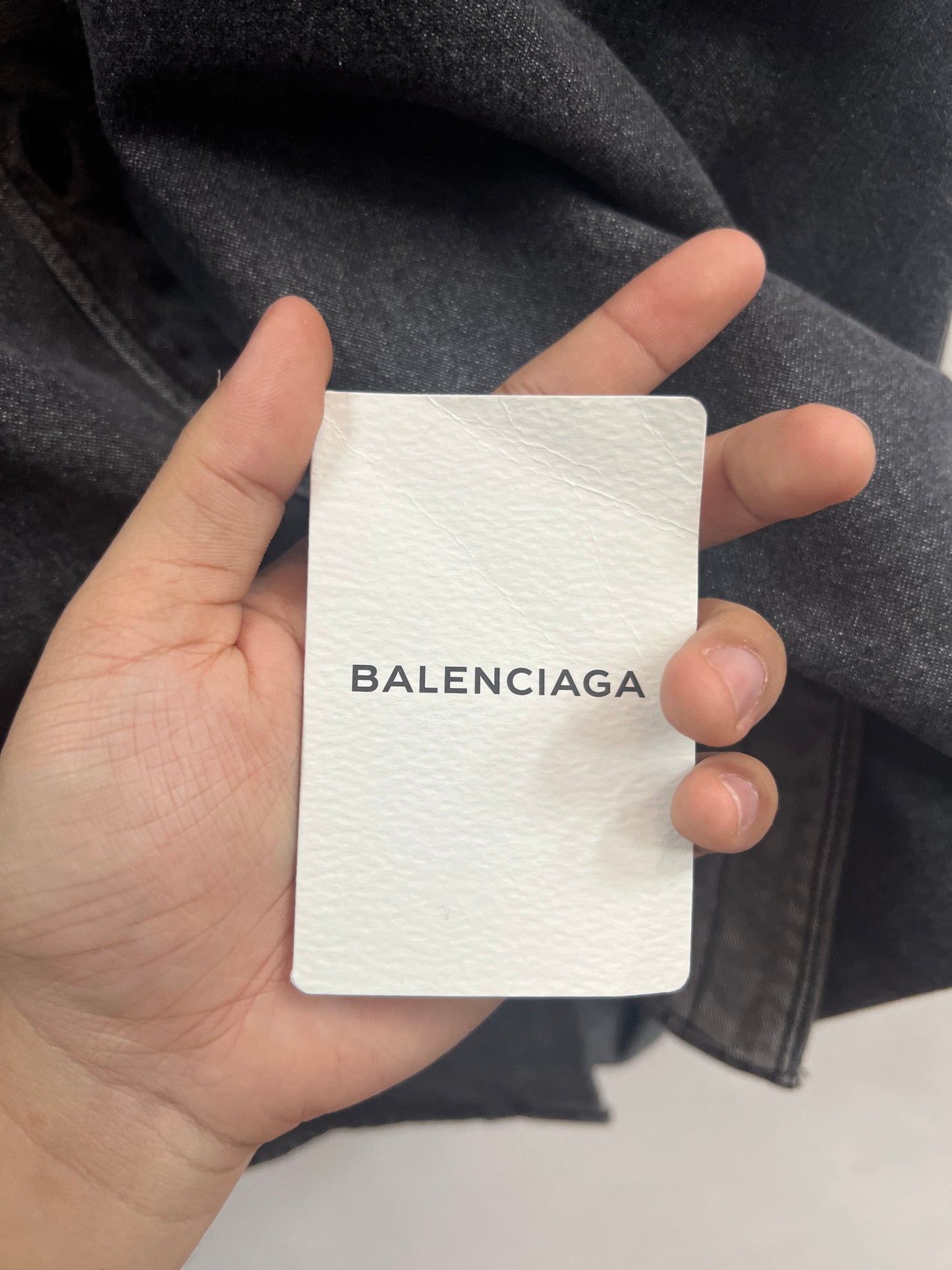 SS18 Balenciaga Europe Distressed Denim Vest