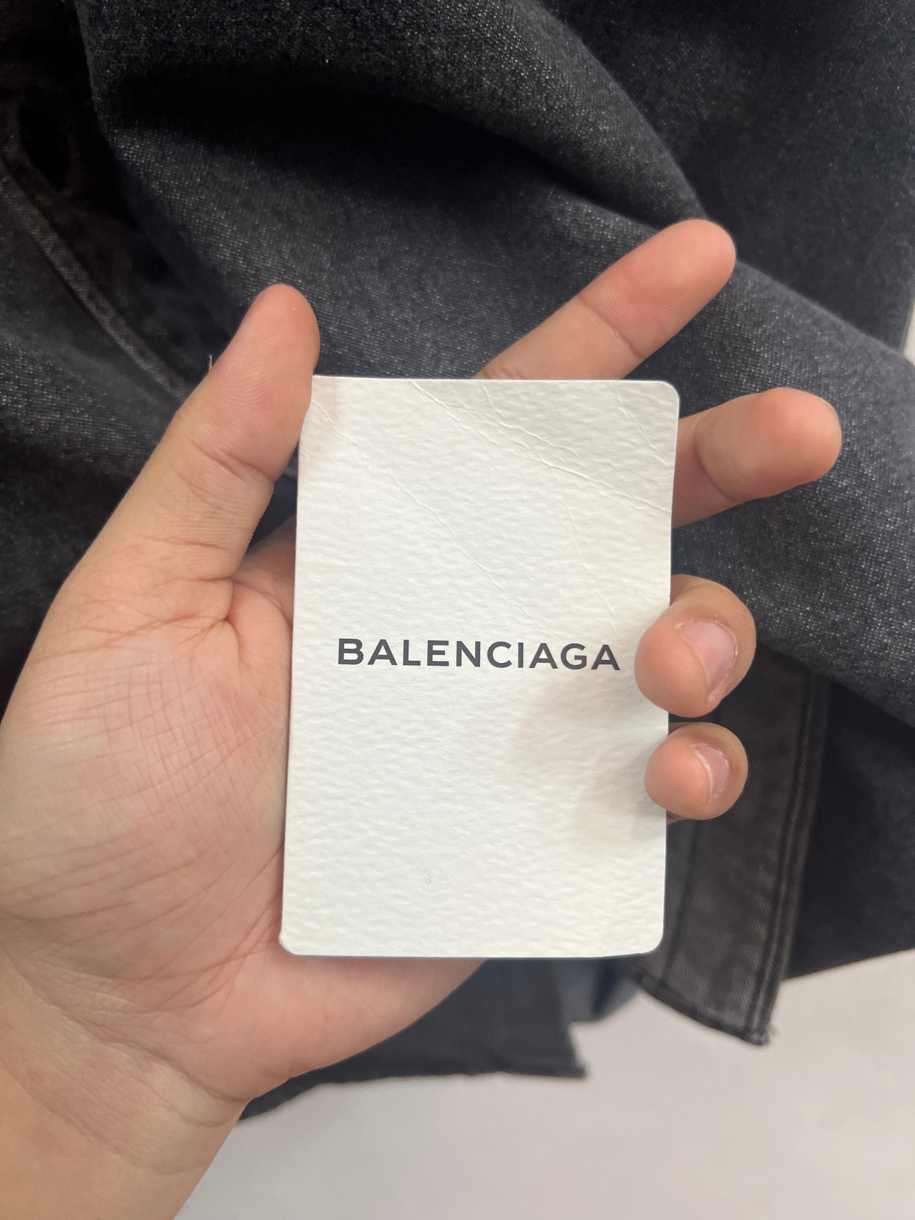 SS18 Balenciaga Europe Distressed Denim Vest