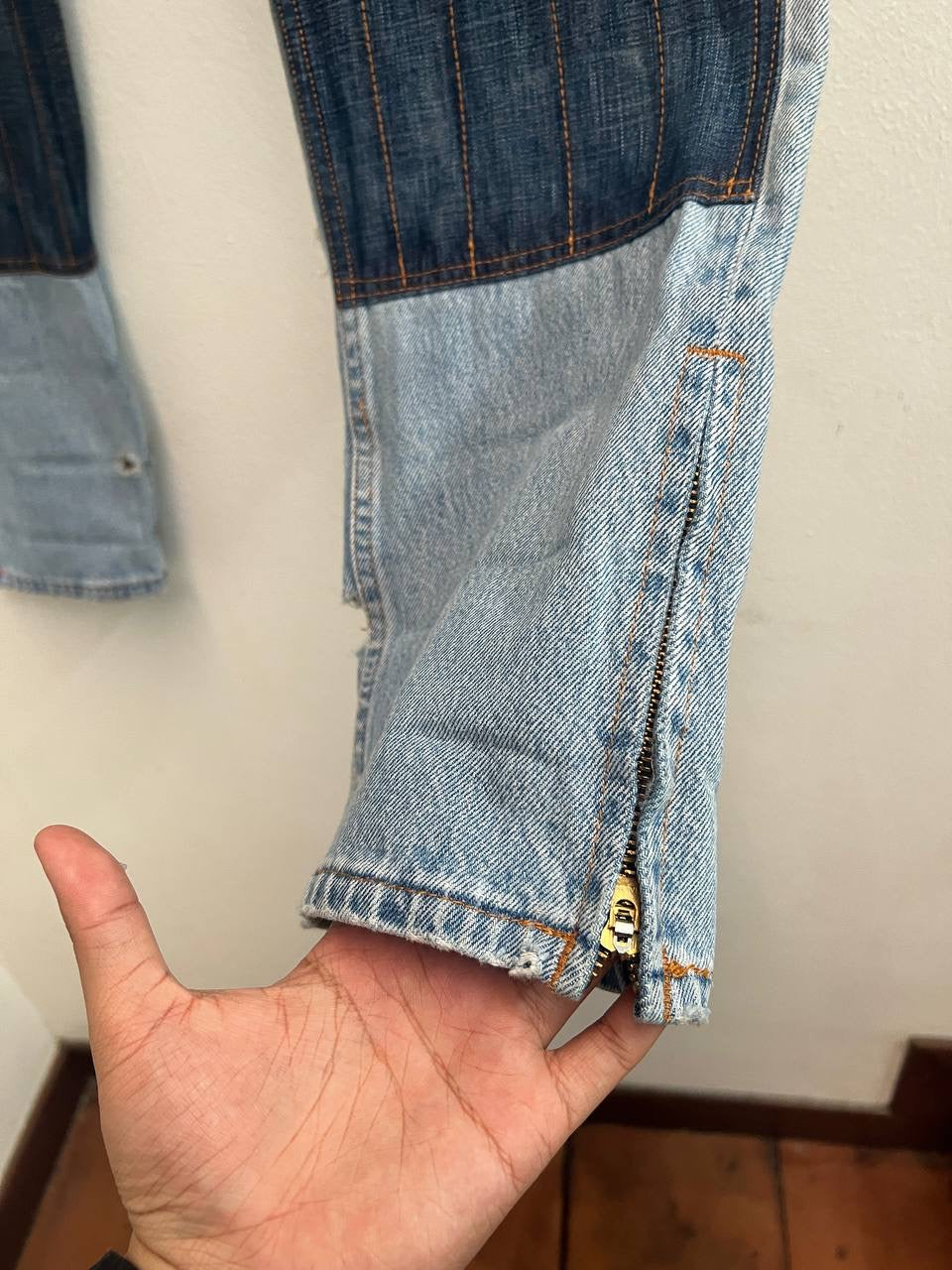 Rebuild by Needles x Levi's Motocross Patchwork Denim Jeans