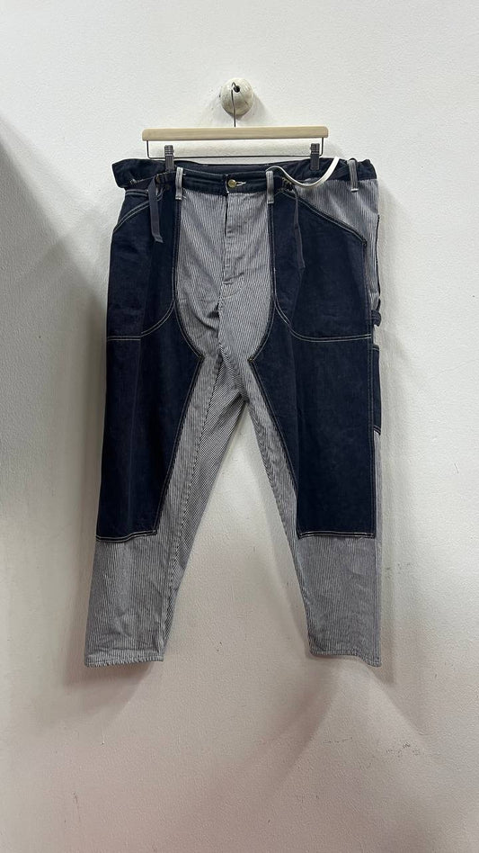 SS17 Comme des Garçons Ganryu Inverted Double Knee Denim Pants